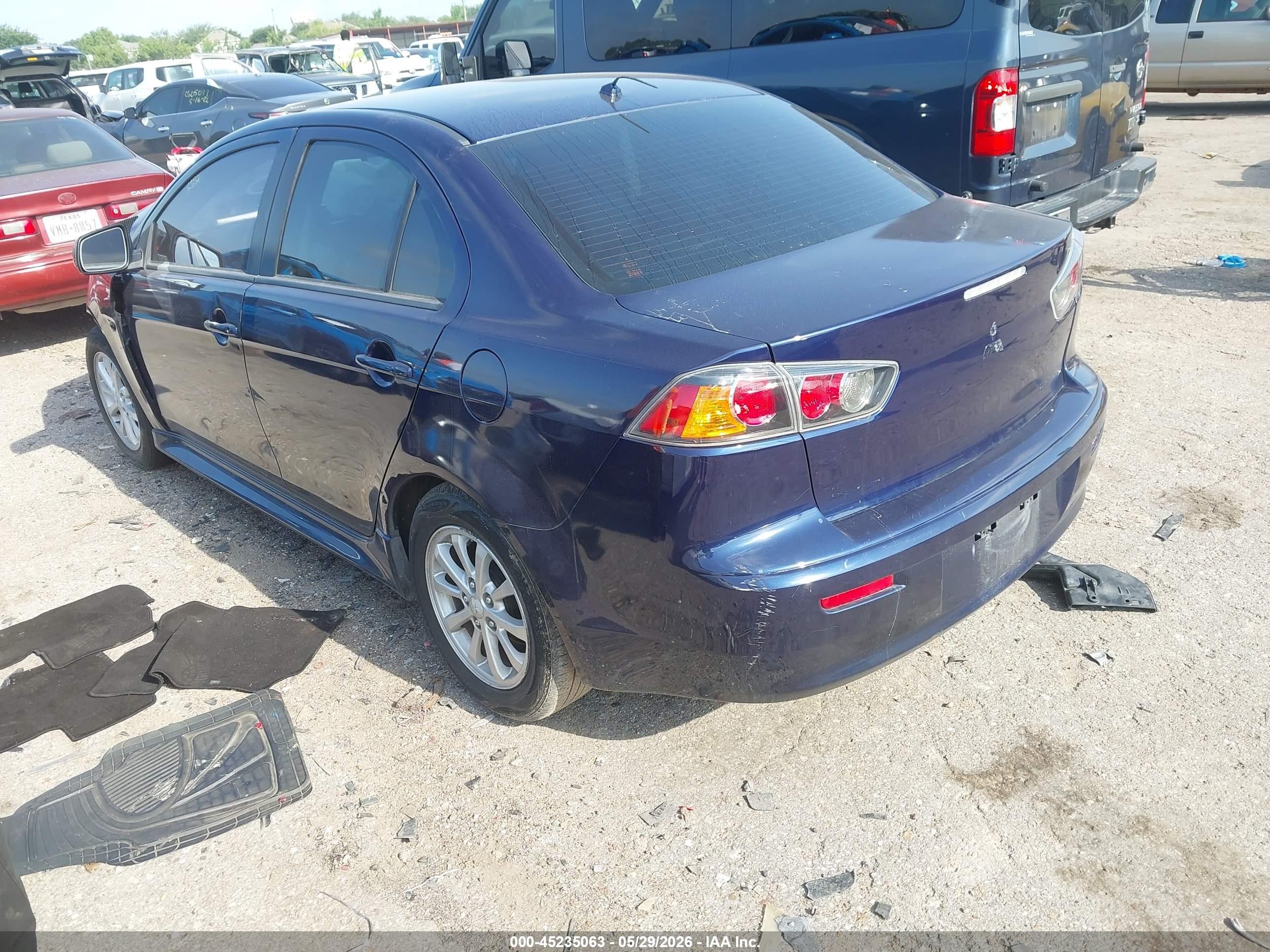 2014 Mitsubishi Lancer Es/es Sport Blue vin: JA32U2FUXEU003604