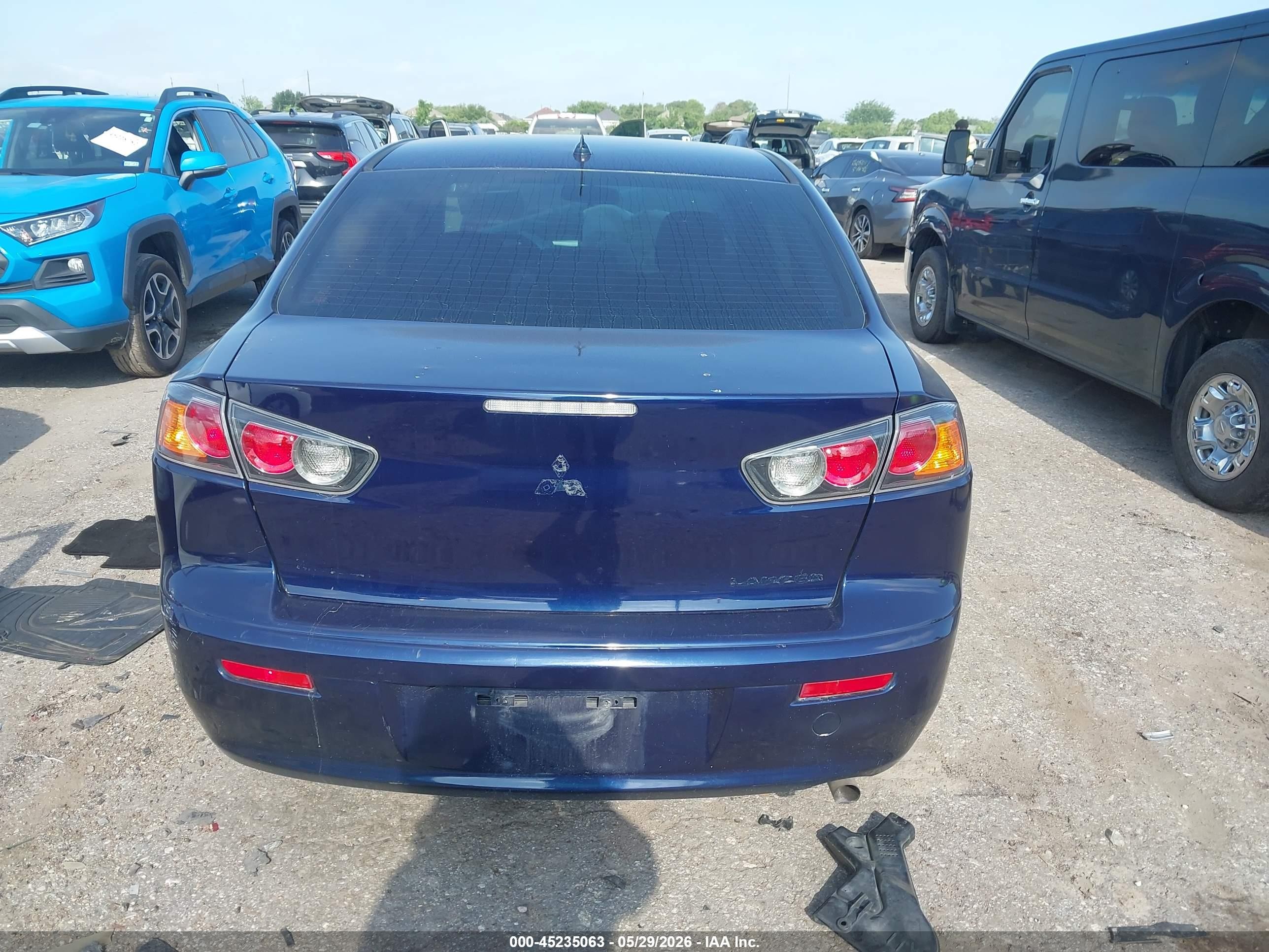 2014 Mitsubishi Lancer Es/es Sport Blue vin: JA32U2FUXEU003604