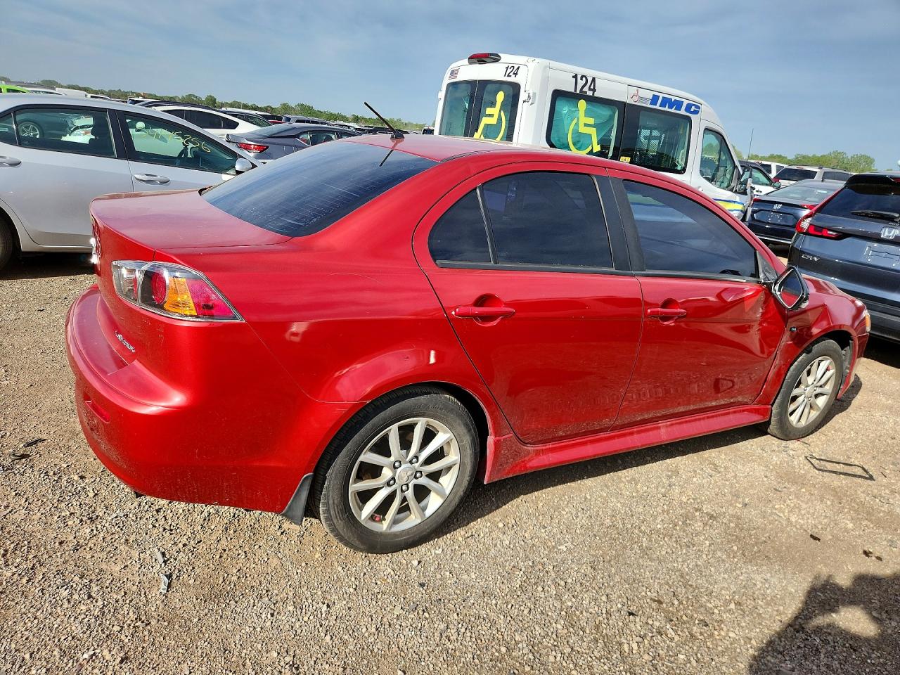2015 Mitsubishi Lancer Red vin: JA32U2FUXFU004415