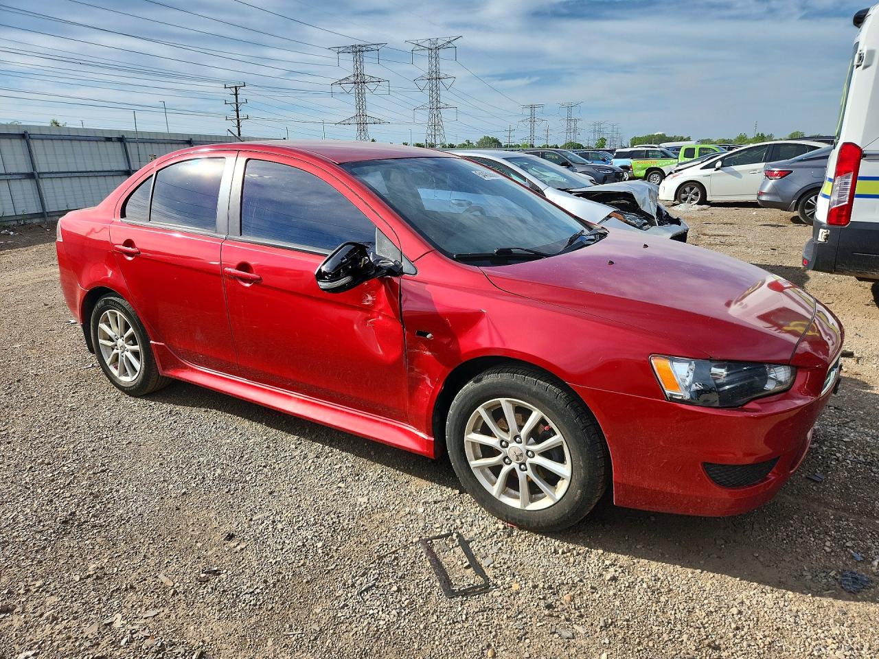 2015 Mitsubishi Lancer Red vin: JA32U2FUXFU004415