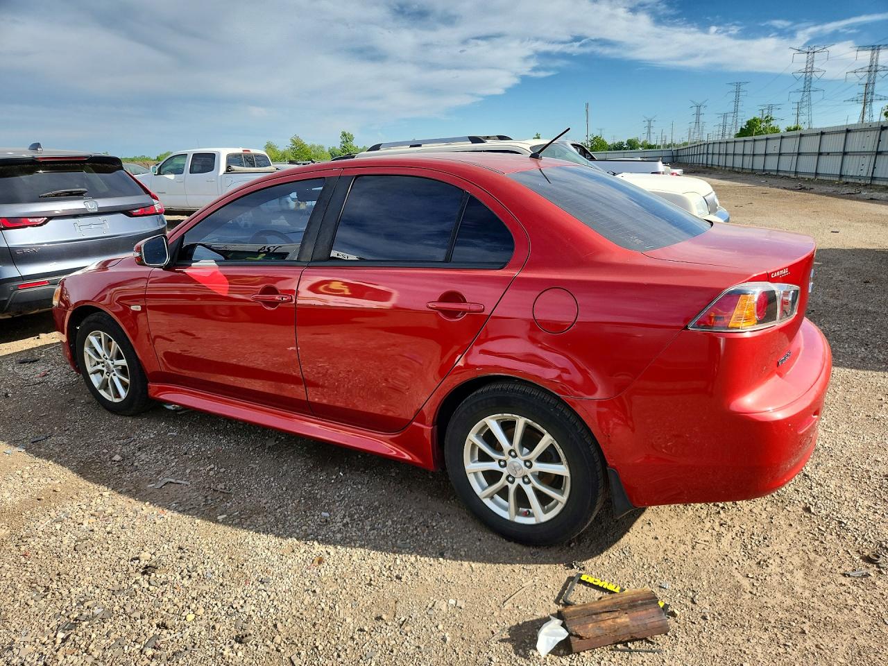 2015 Mitsubishi Lancer Red vin: JA32U2FUXFU004415
