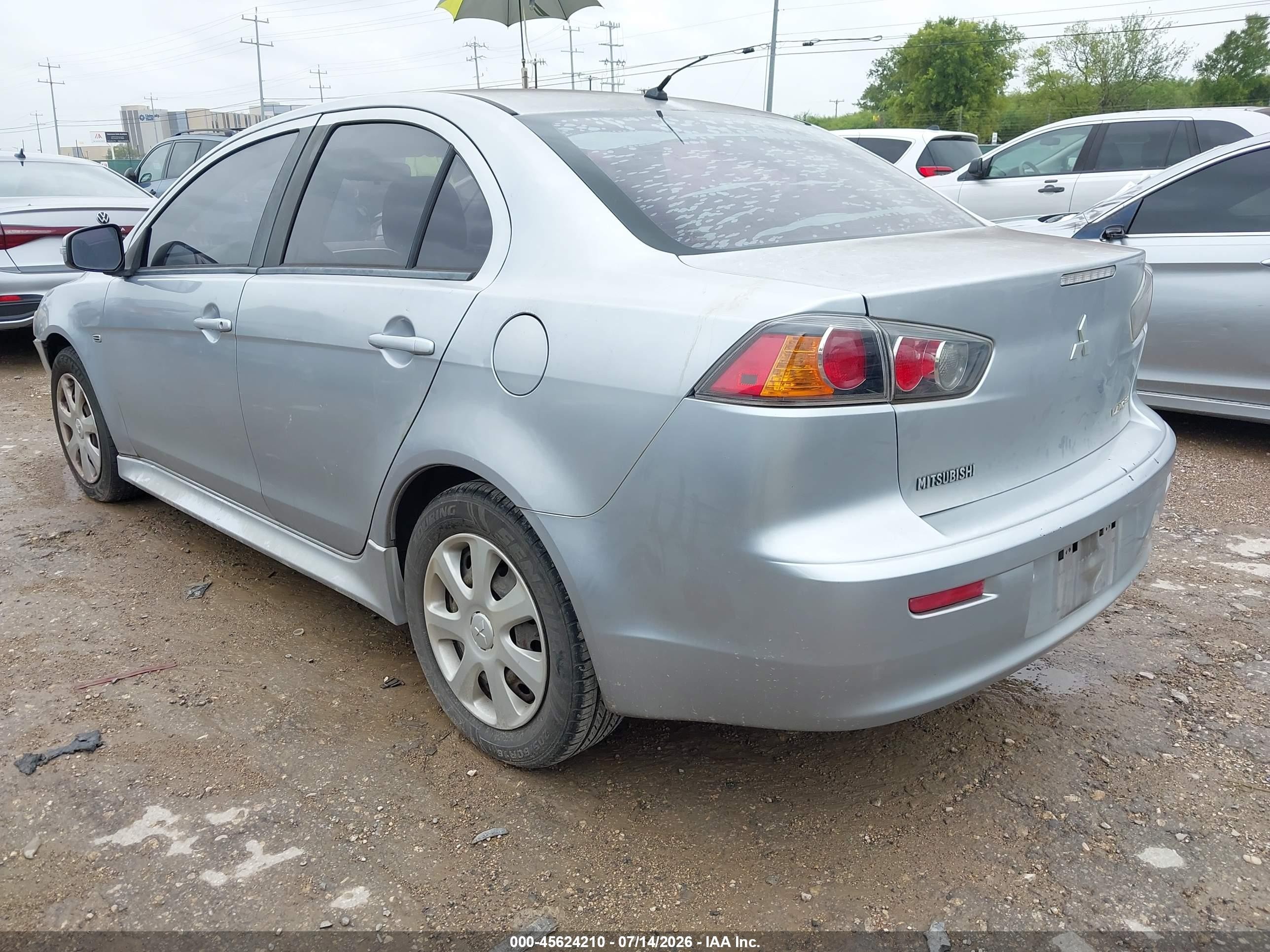 2015 Mitsubishi Lancer Es Silver vin: JA32U2FUXFU017391