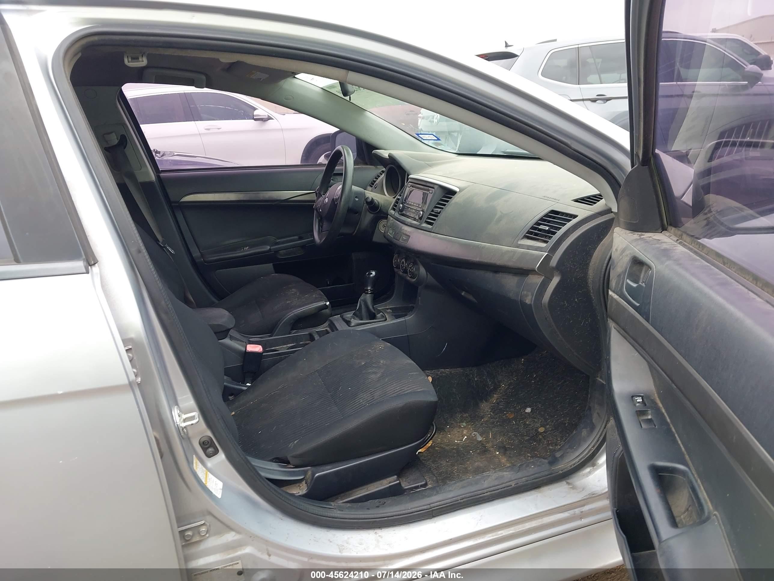 2015 Mitsubishi Lancer Es Silver vin: JA32U2FUXFU017391