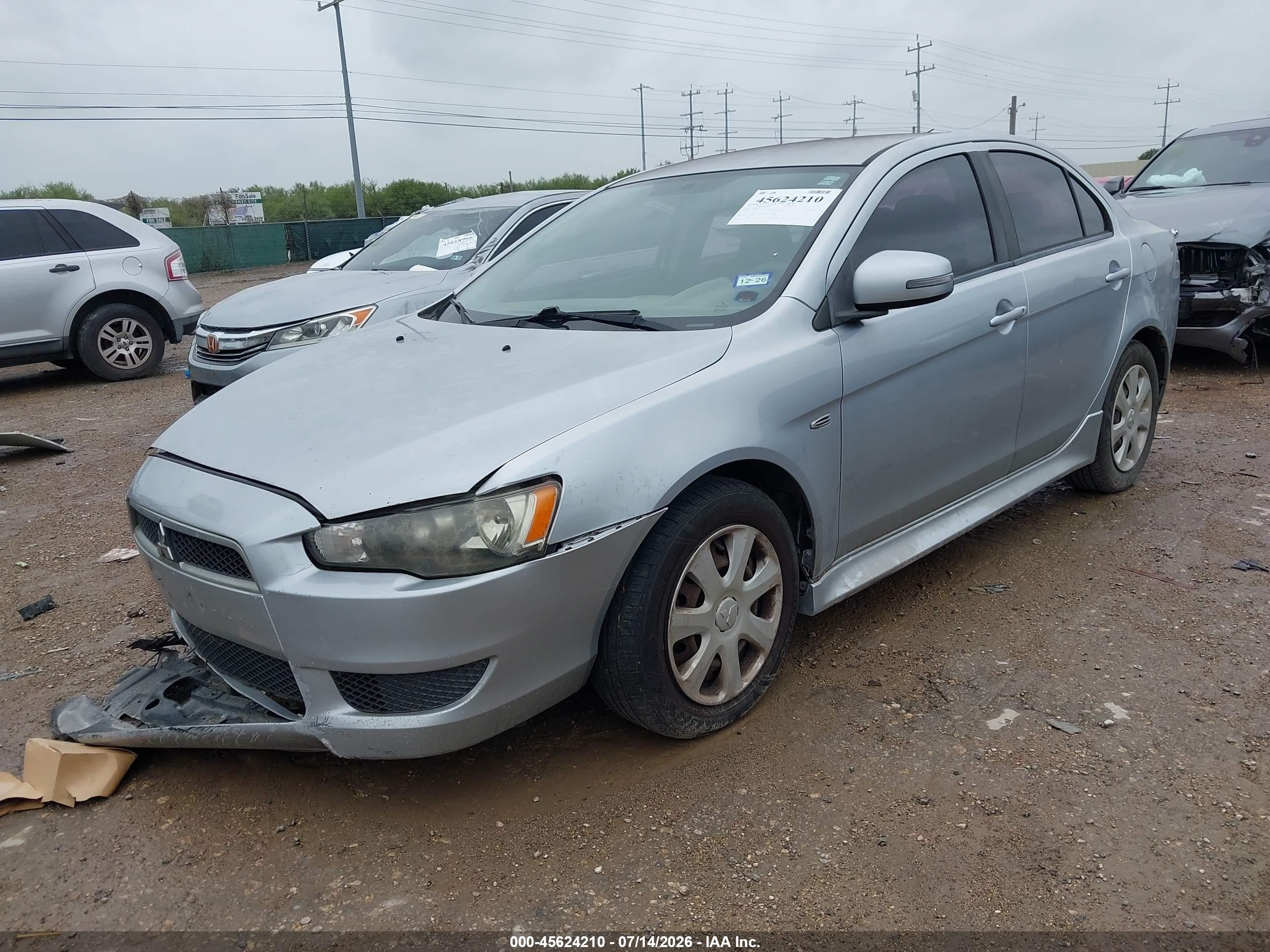 2015 Mitsubishi Lancer Es Silver vin: JA32U2FUXFU017391