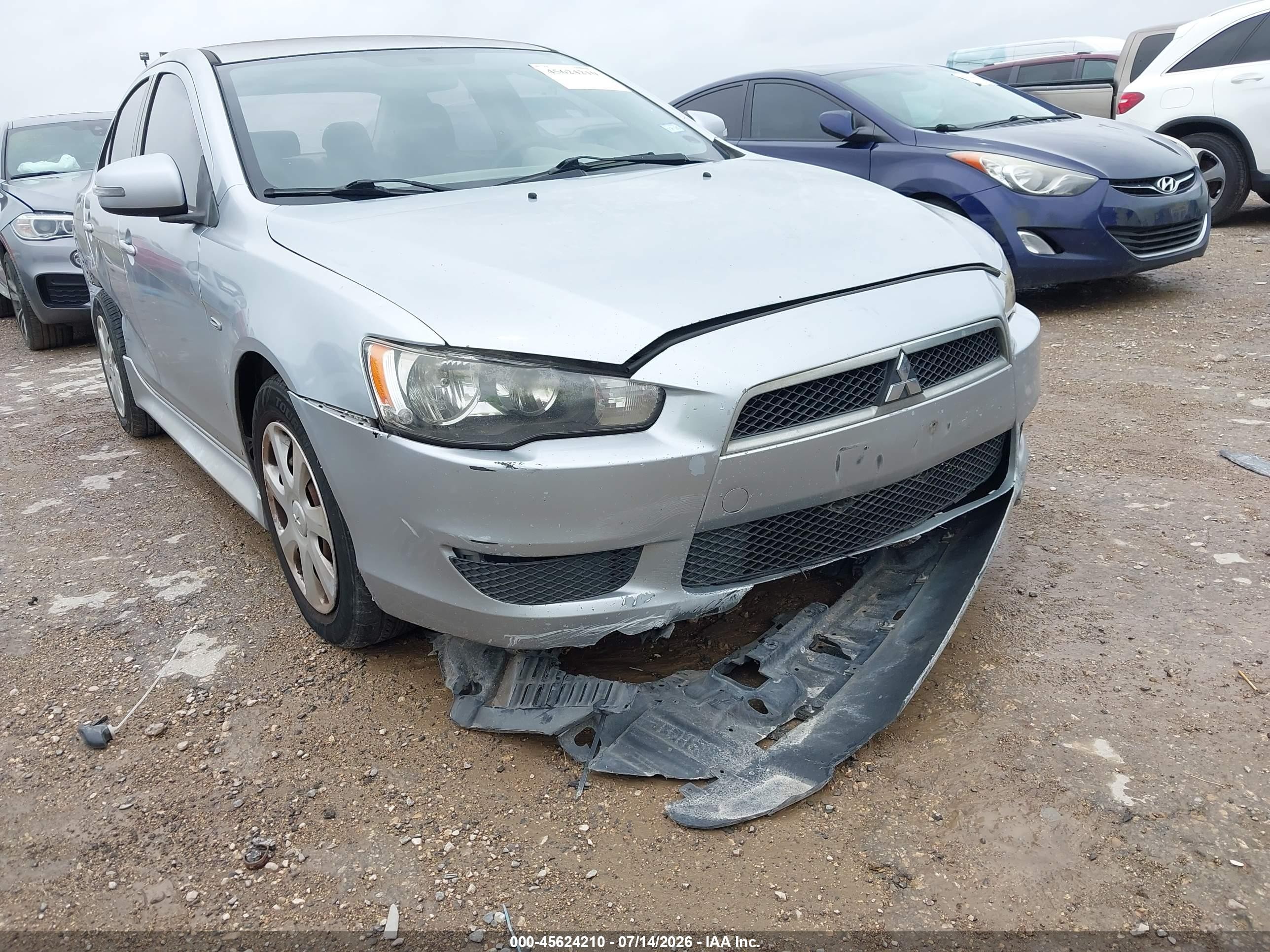 2015 Mitsubishi Lancer Es Silver vin: JA32U2FUXFU017391