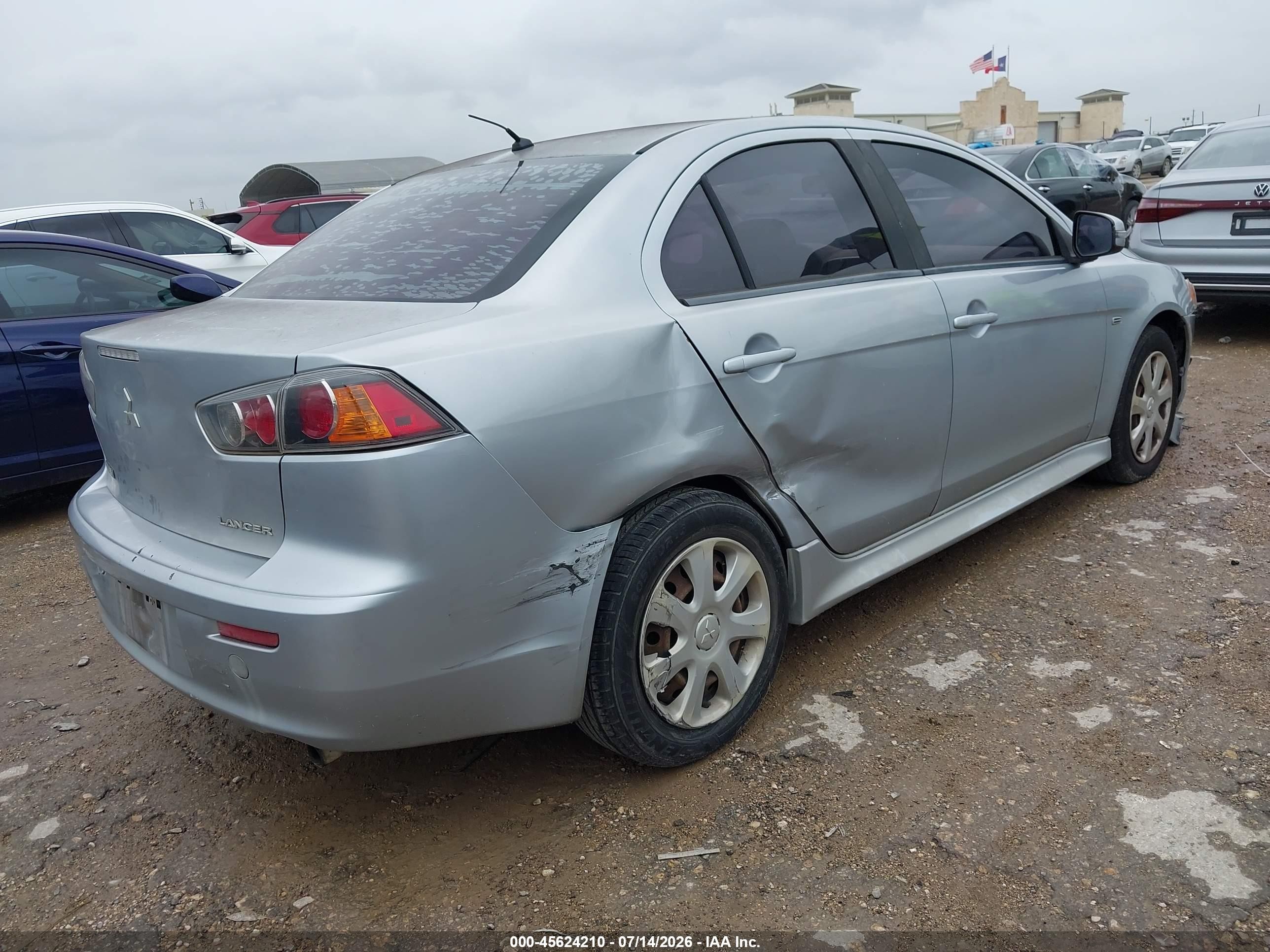 2015 Mitsubishi Lancer Es Silver vin: JA32U2FUXFU017391