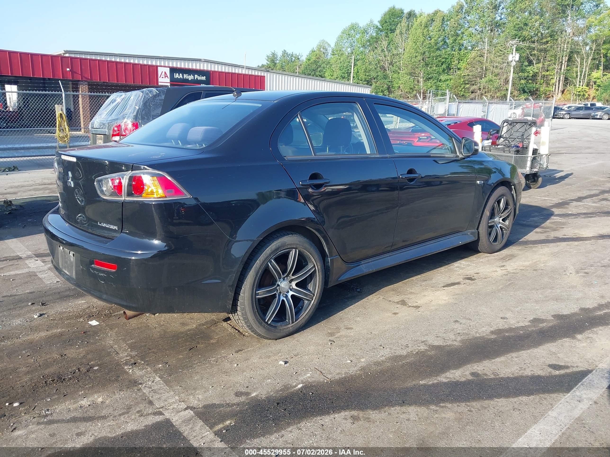 2015 Mitsubishi Lancer Es Black vin: JA32U2FUXFU017911