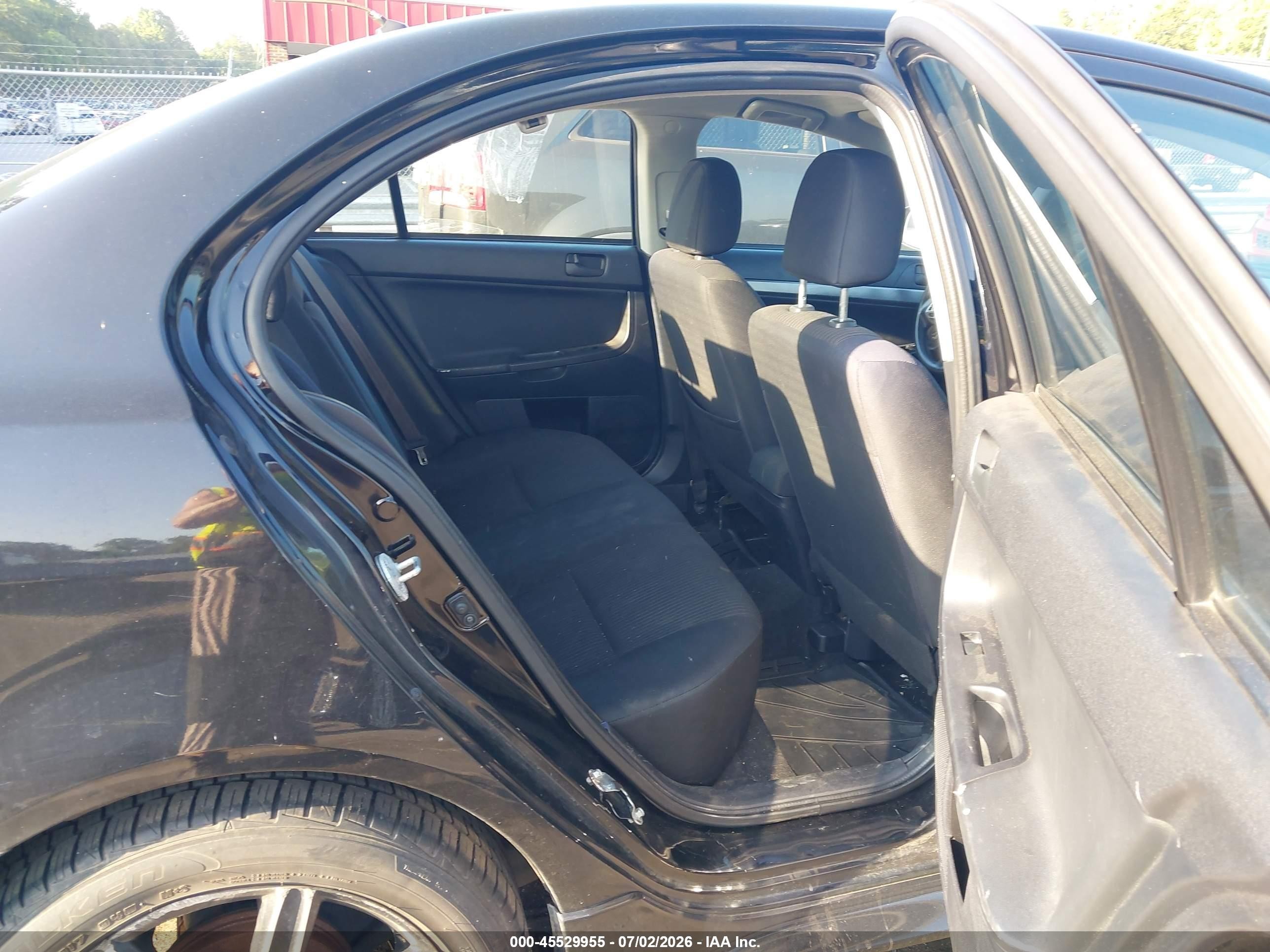 2015 Mitsubishi Lancer Es Black vin: JA32U2FUXFU017911