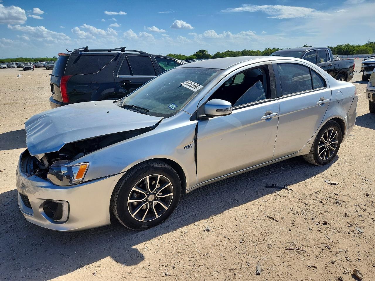 2017 Mitsubishi Lancer Es Silver vin: JA32U2FUXHU012095