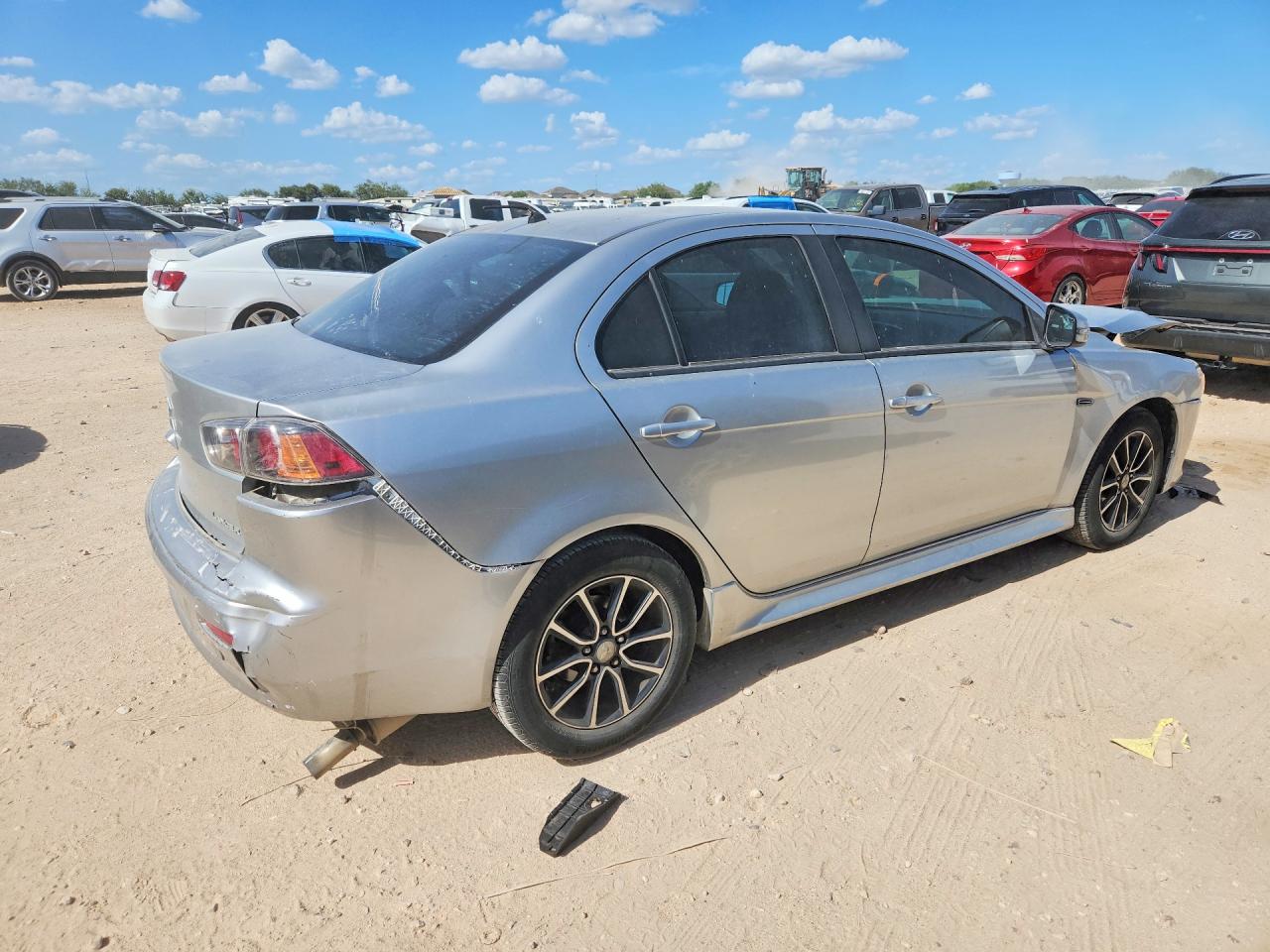 2017 Mitsubishi Lancer Es Silver vin: JA32U2FUXHU012095