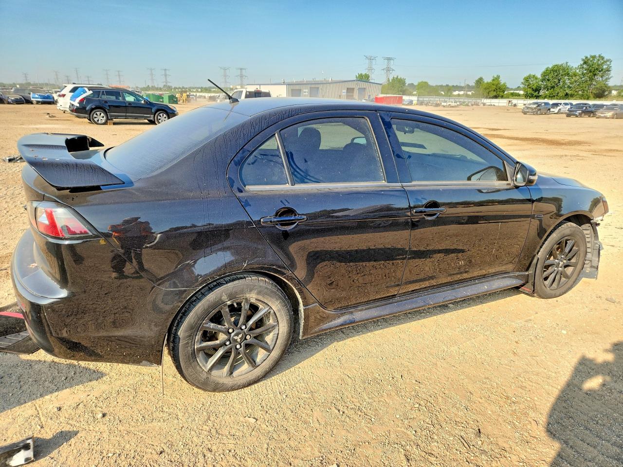 2017 Mitsubishi Lancer Es Черный vin: JA32U2FUXHU014171