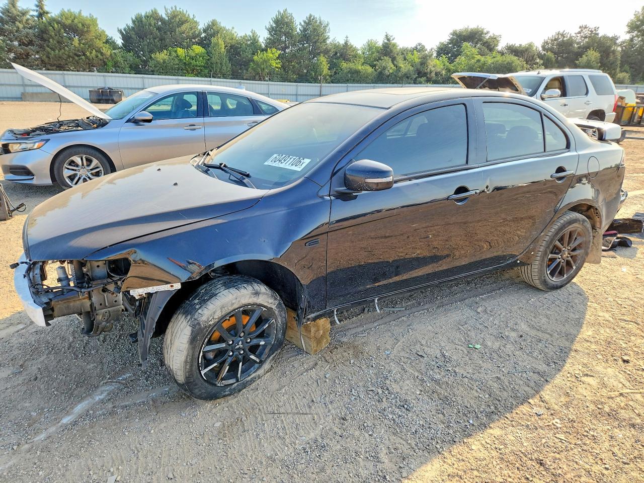 2017 Mitsubishi Lancer Es Черный vin: JA32U2FUXHU014171