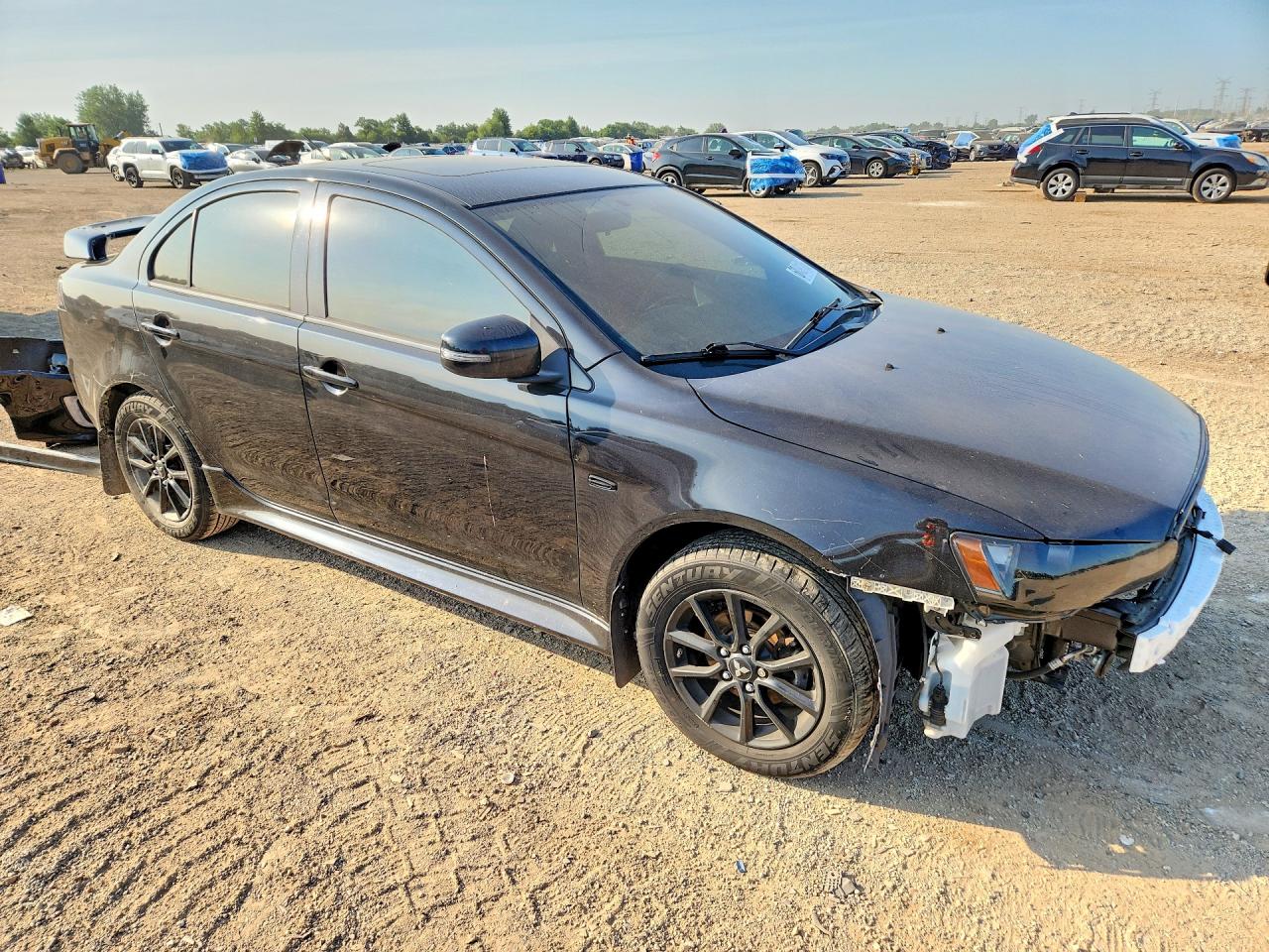 2017 Mitsubishi Lancer Es Черный vin: JA32U2FUXHU014171