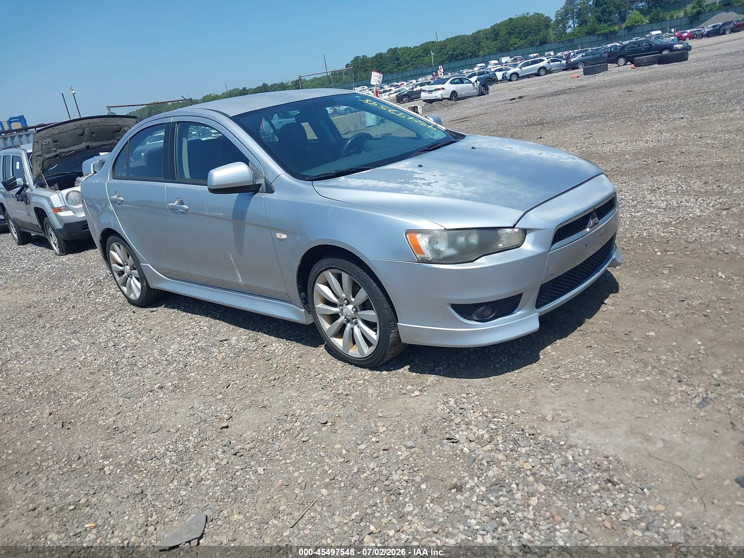 2010 Mitsubishi Lancer Gts Silver vin: JA32U8FW0AU024380