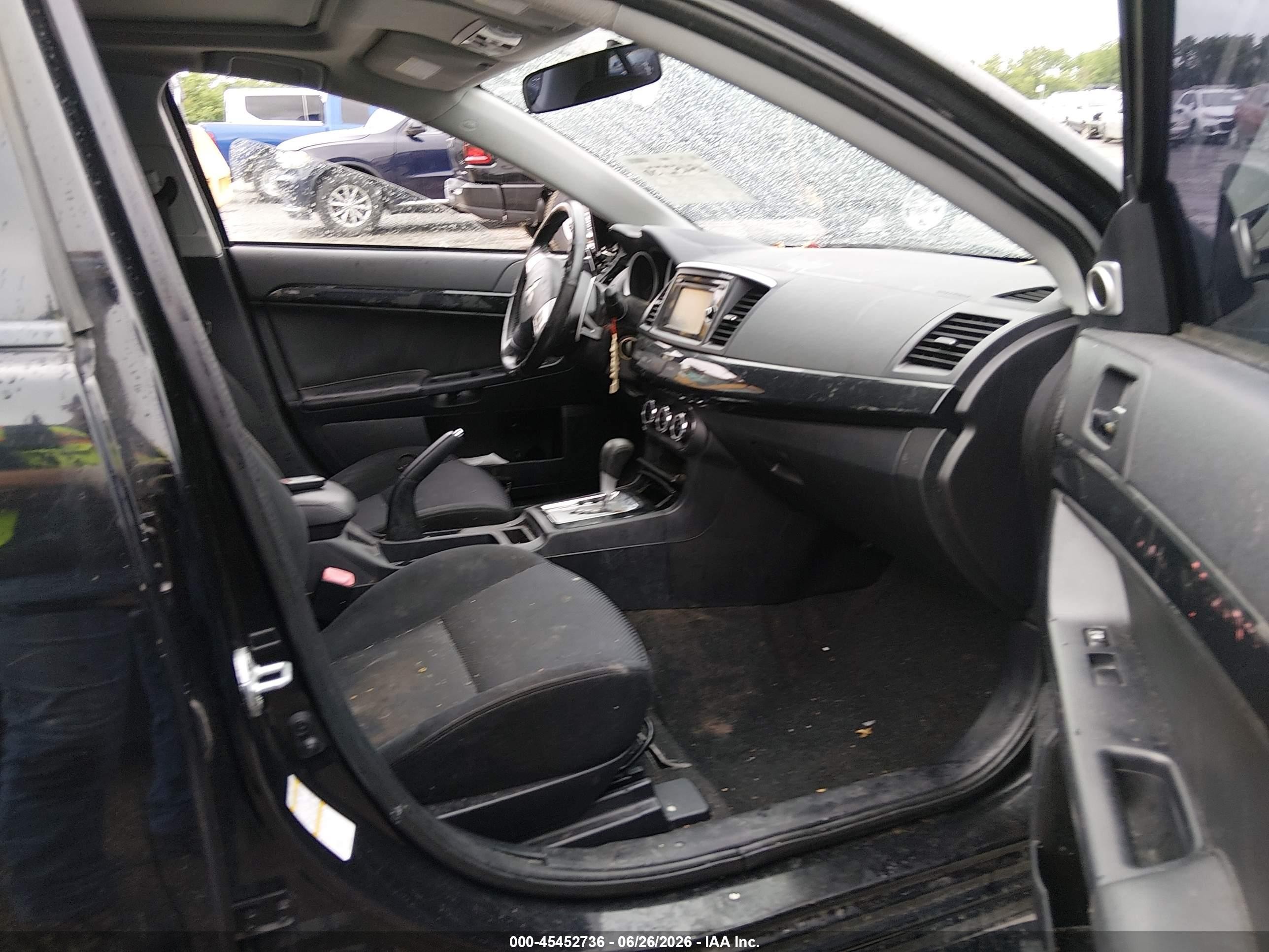2015 Mitsubishi Lancer Gt Black vin: JA32U8FW0FU022216