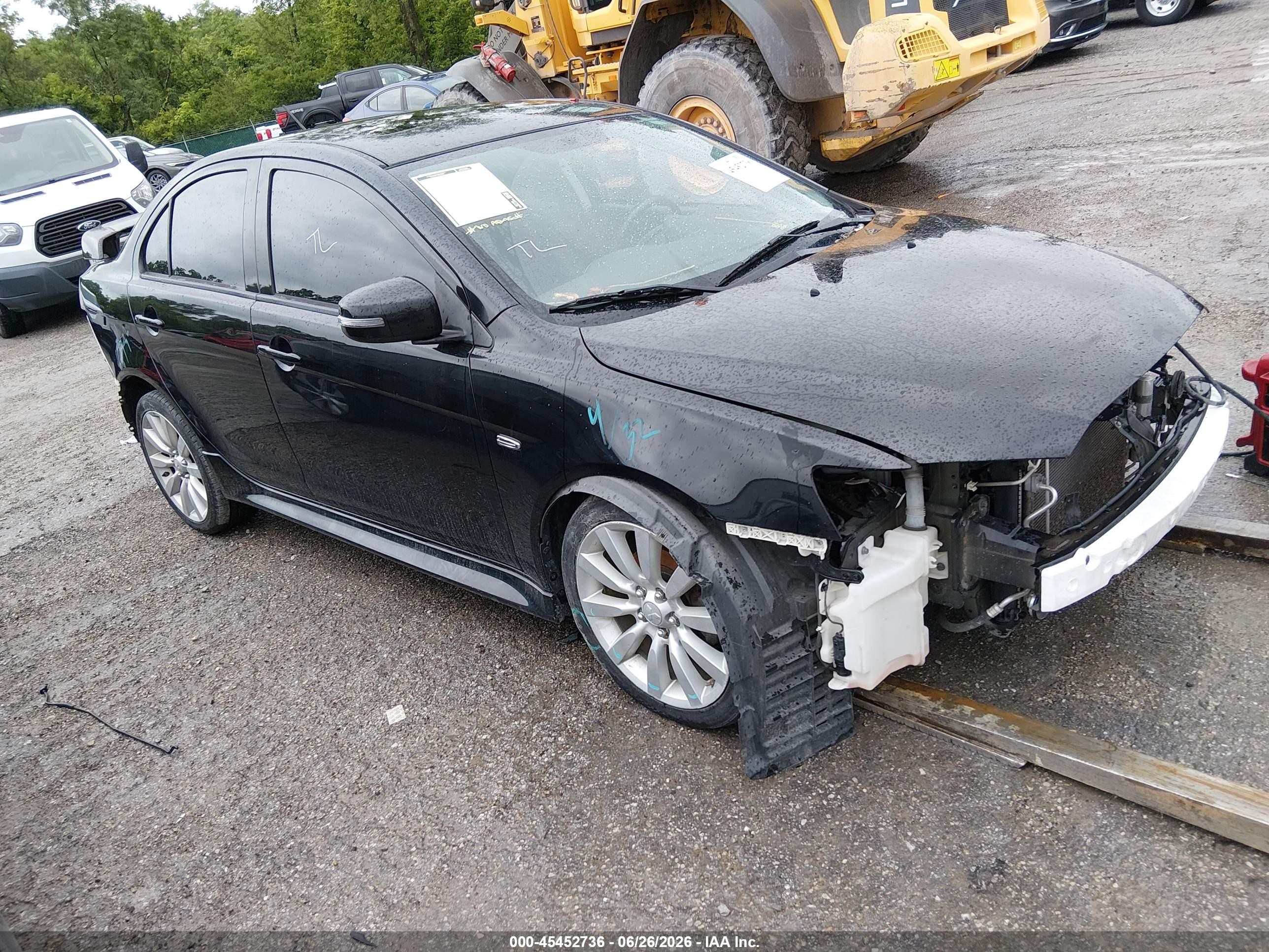 2015 Mitsubishi Lancer Gt Black vin: JA32U8FW0FU022216