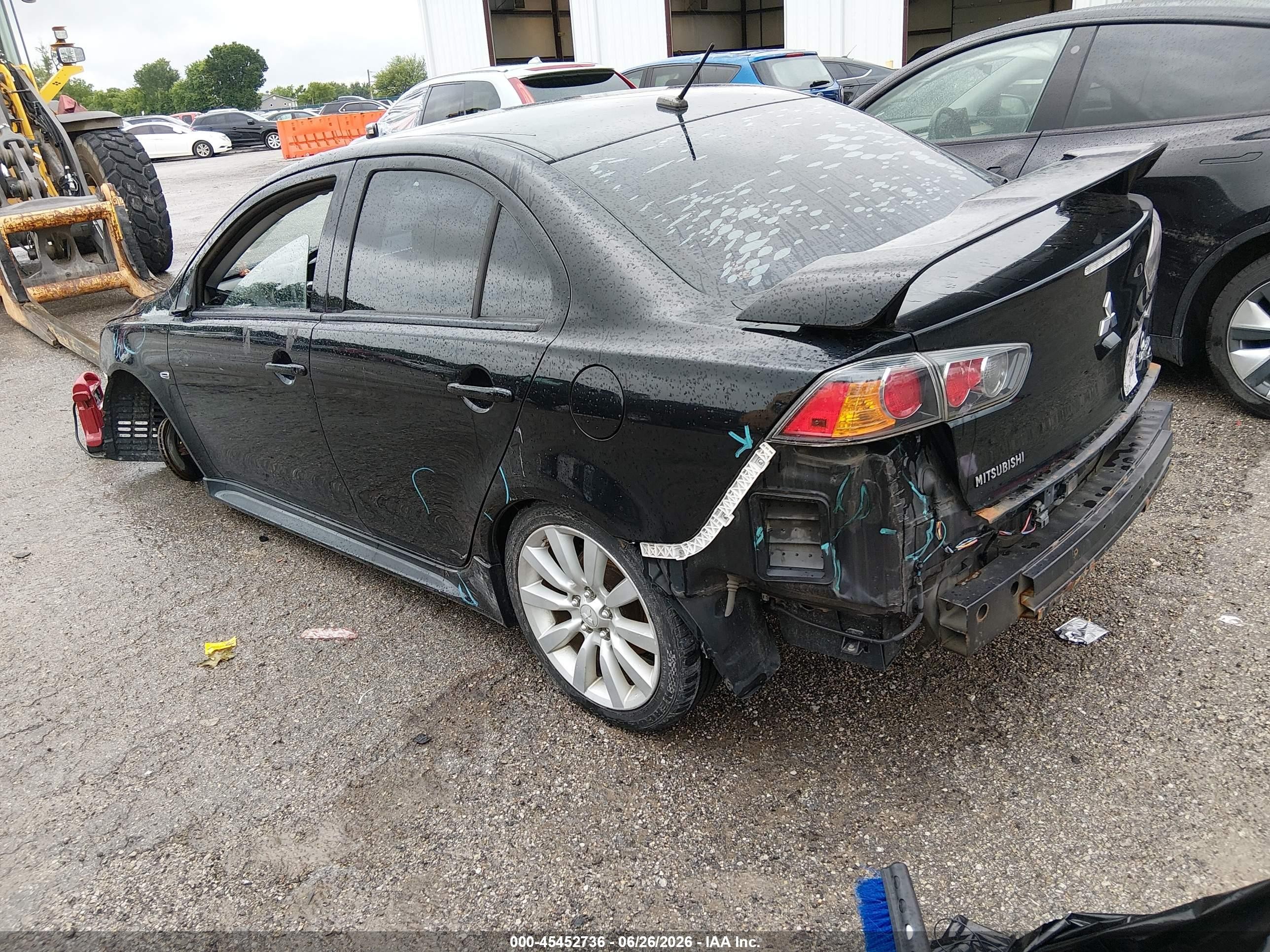 2015 Mitsubishi Lancer Gt Black vin: JA32U8FW0FU022216