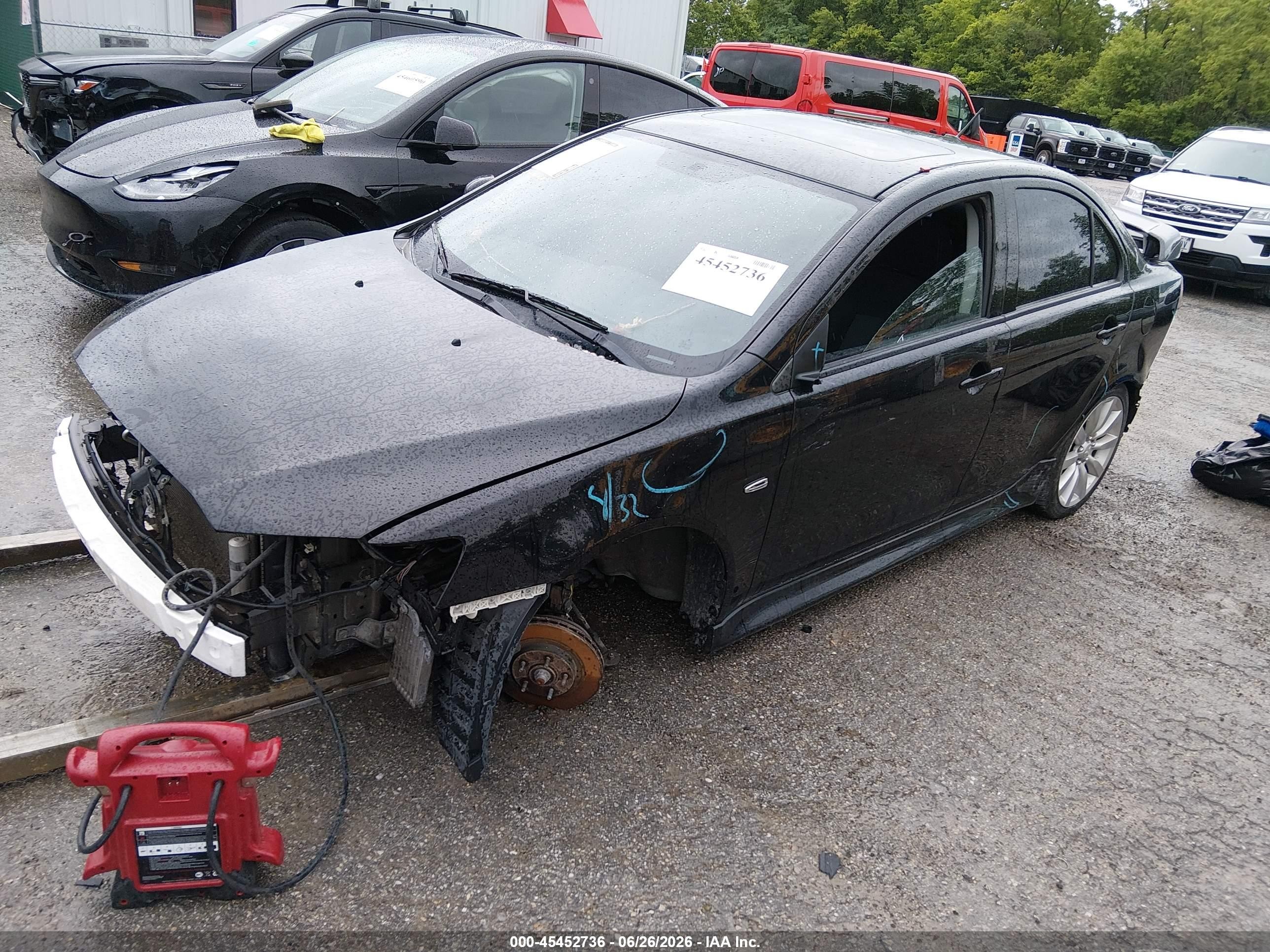 2015 Mitsubishi Lancer Gt Black vin: JA32U8FW0FU022216