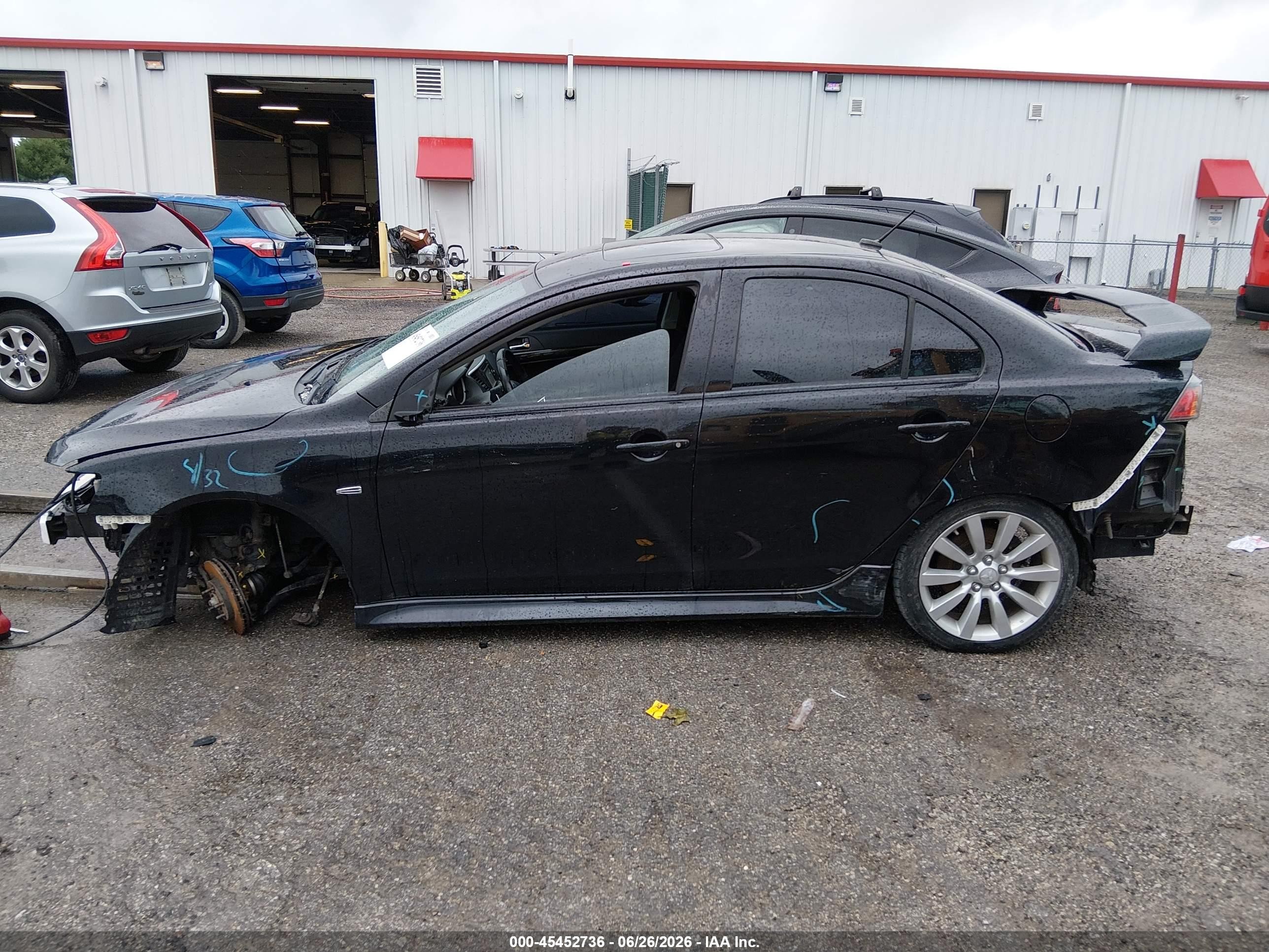 2015 Mitsubishi Lancer Gt Black vin: JA32U8FW0FU022216