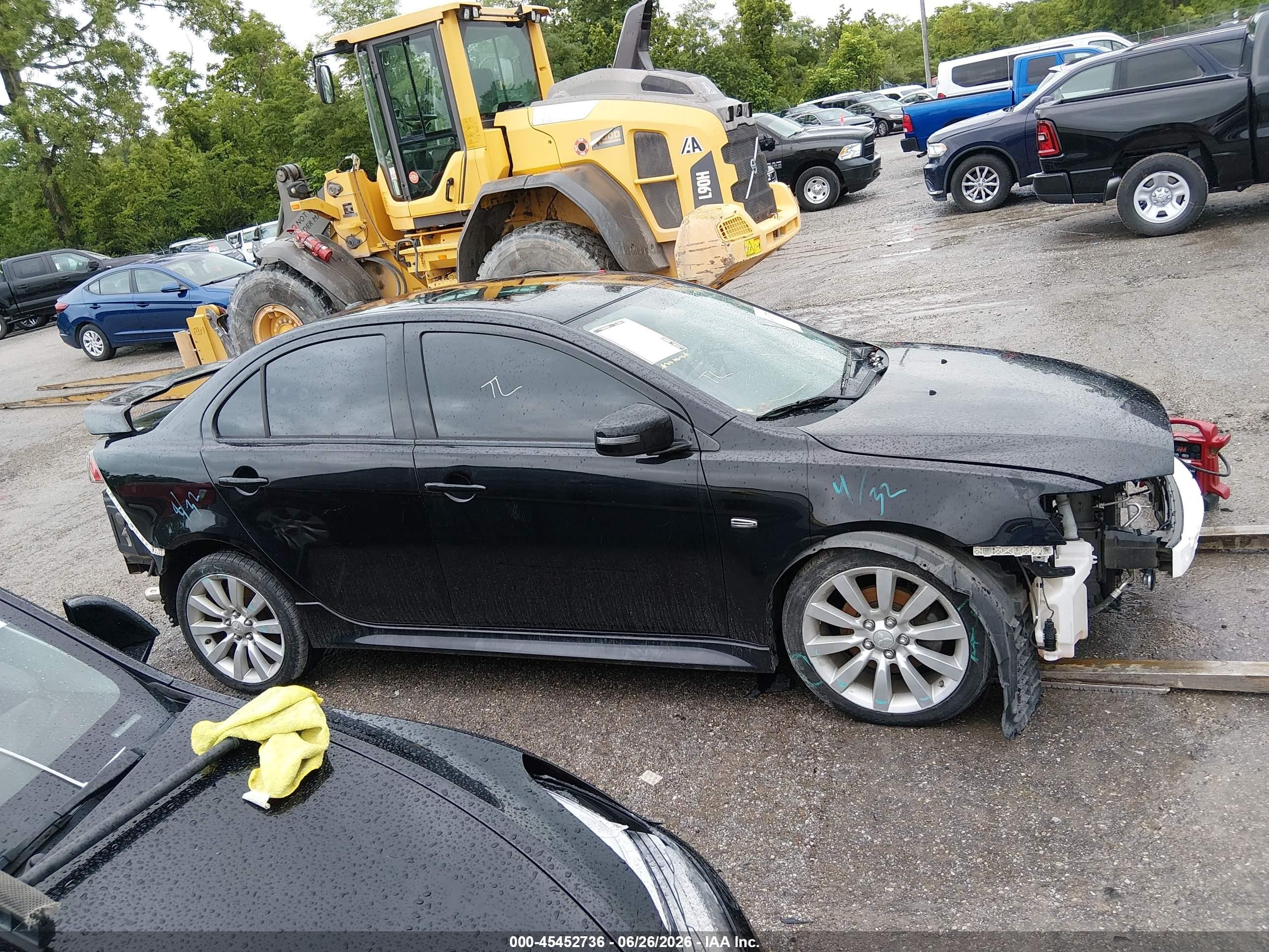 2015 Mitsubishi Lancer Gt Black vin: JA32U8FW0FU022216