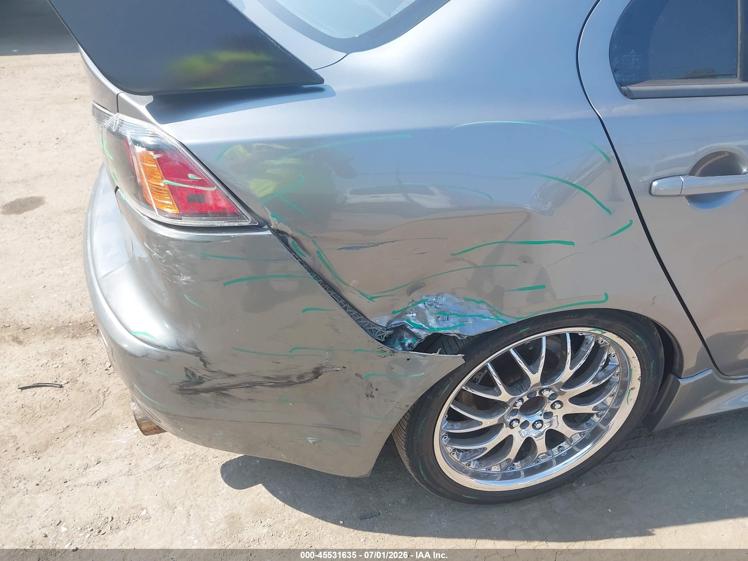 2012 Mitsubishi Lancer Gt Silver vin: JA32U8FW1CU005677