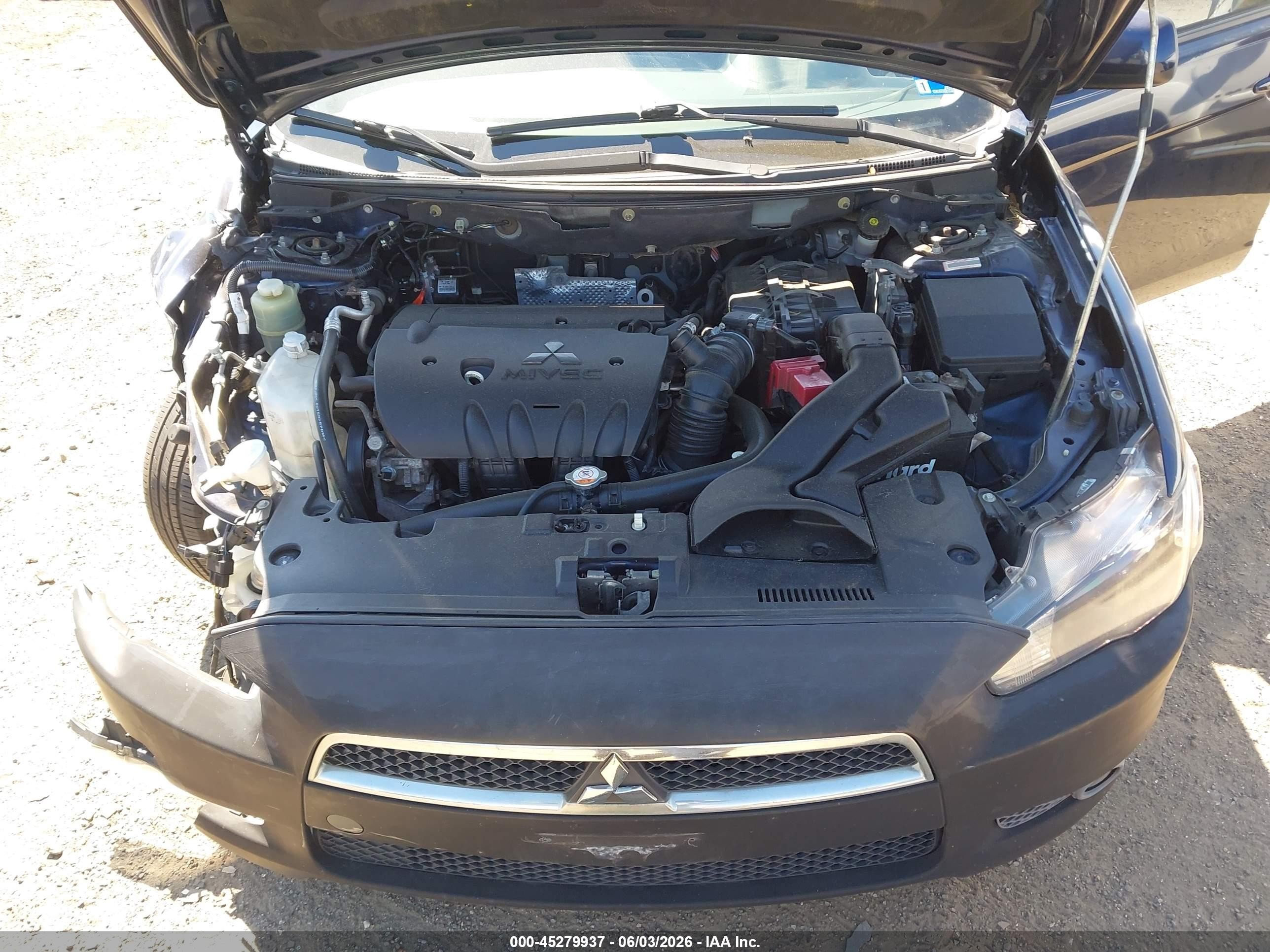 2014 Mitsubishi Lancer Gt Navy vin: JA32U8FW1EU007464