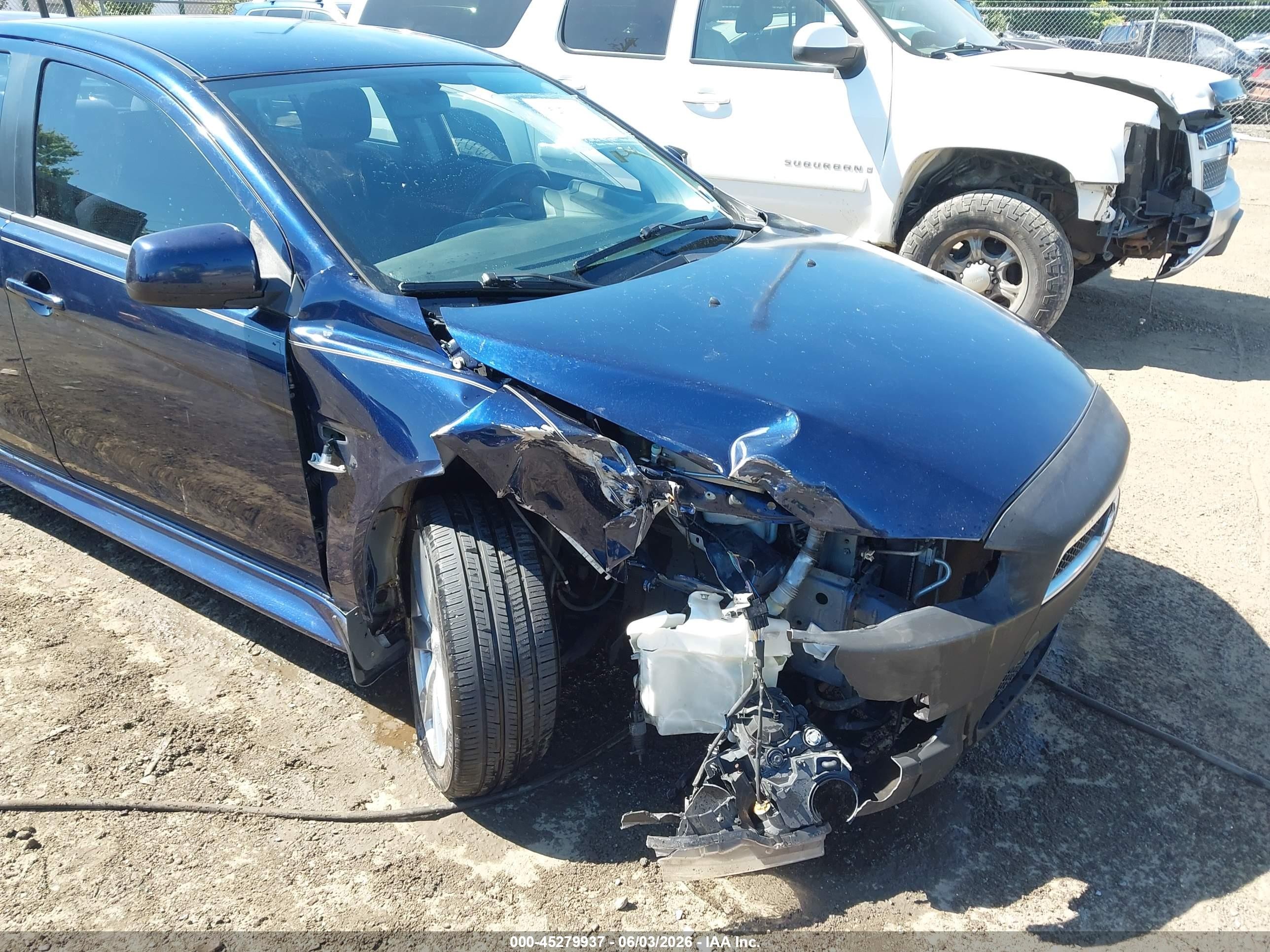 2014 Mitsubishi Lancer Gt Navy vin: JA32U8FW1EU007464