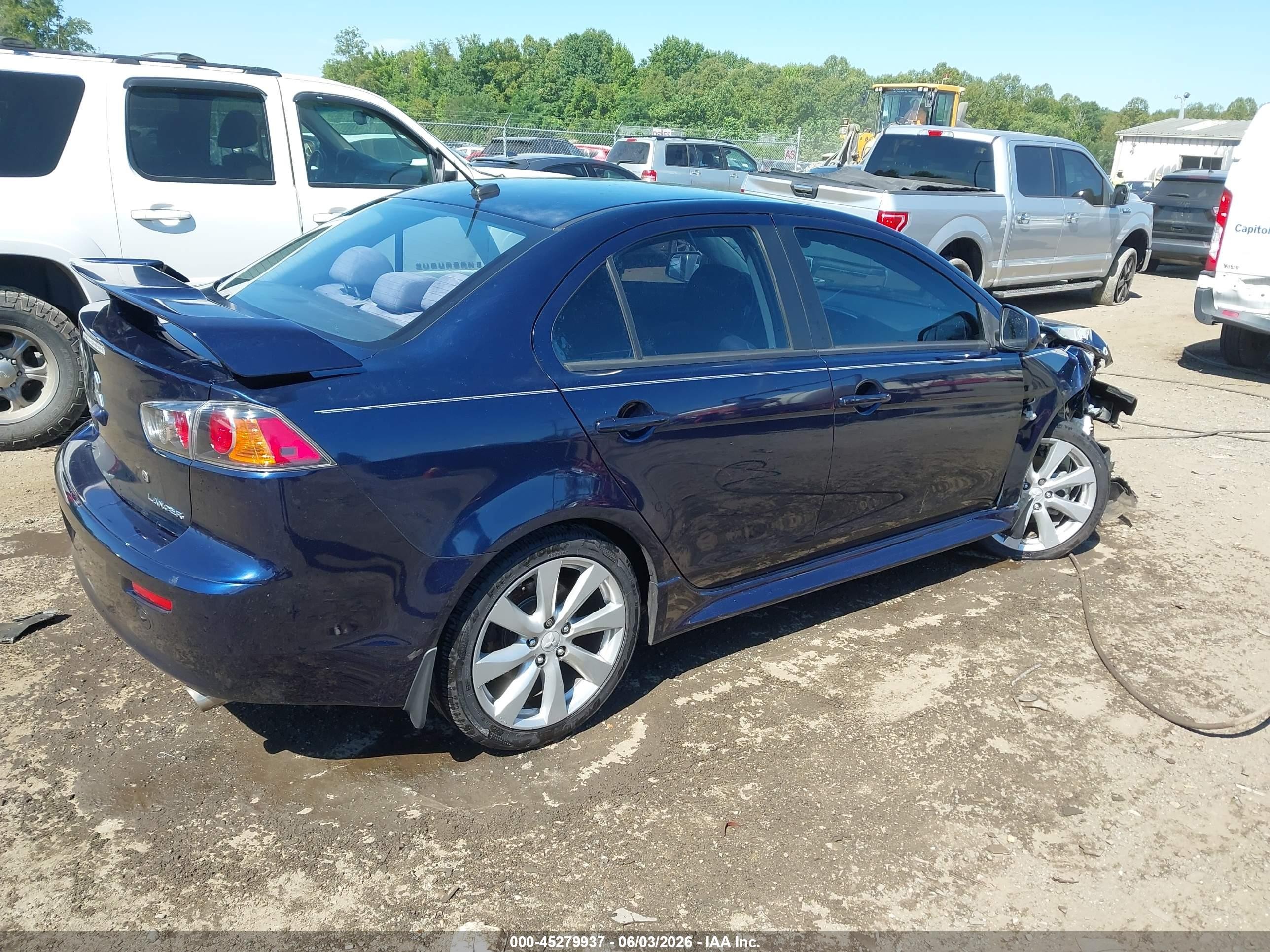 2014 Mitsubishi Lancer Gt Navy vin: JA32U8FW1EU007464