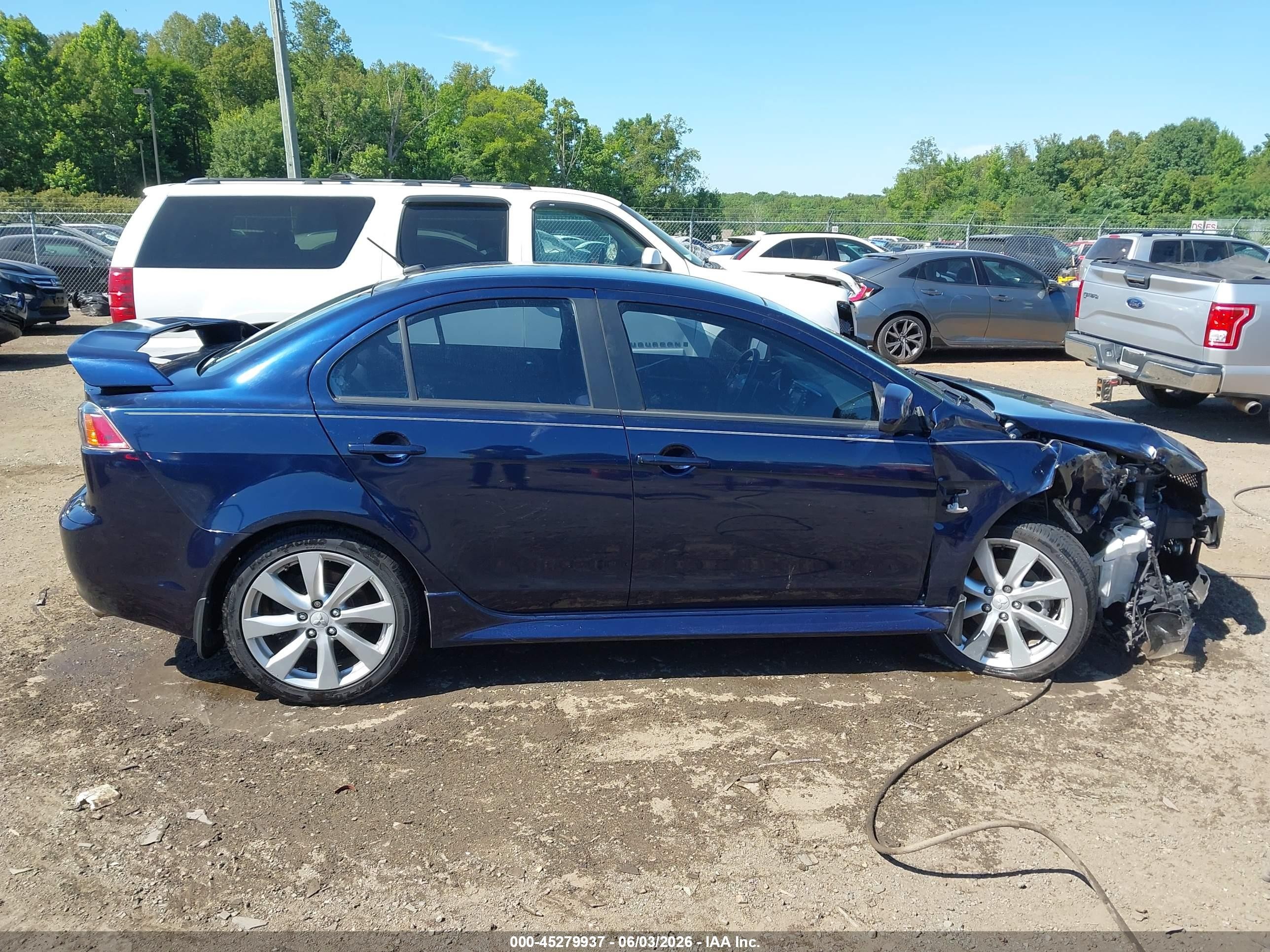 2014 Mitsubishi Lancer Gt Navy vin: JA32U8FW1EU007464