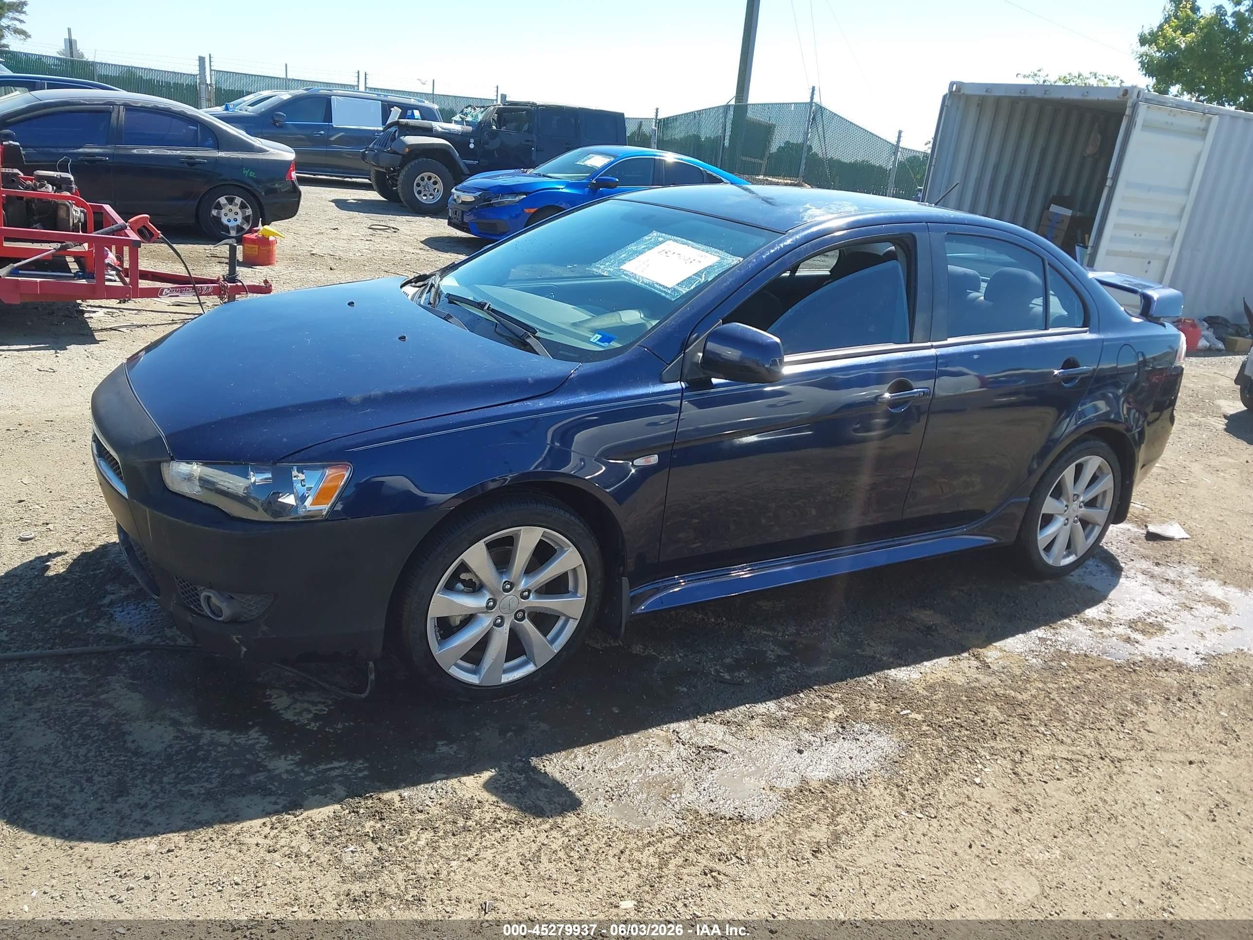 2014 Mitsubishi Lancer Gt Navy vin: JA32U8FW1EU007464