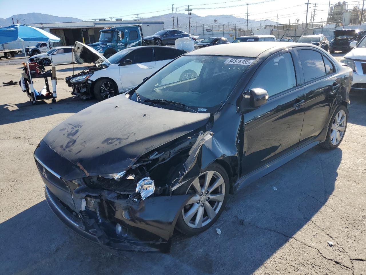 2015 Mitsubishi Lancer Gt Black vin: JA32U8FW1FU026596