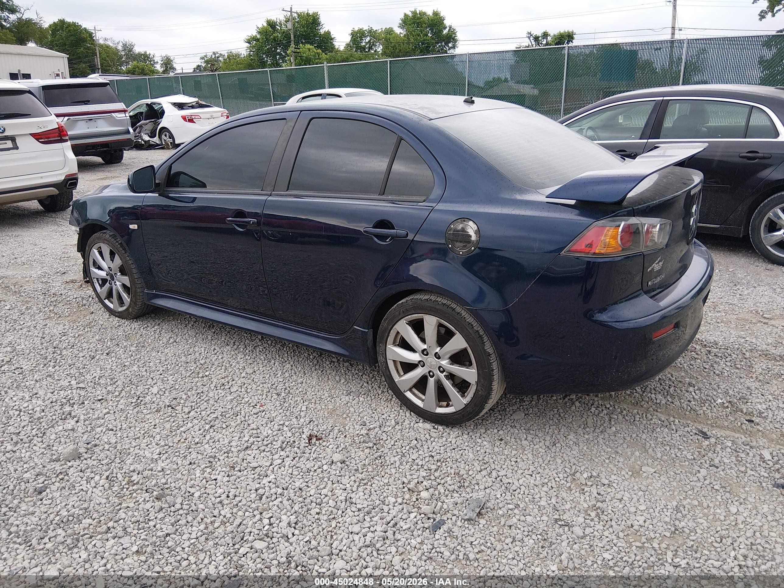 2013 Mitsubishi Lancer Gt Blue vin: JA32U8FW2DU005463