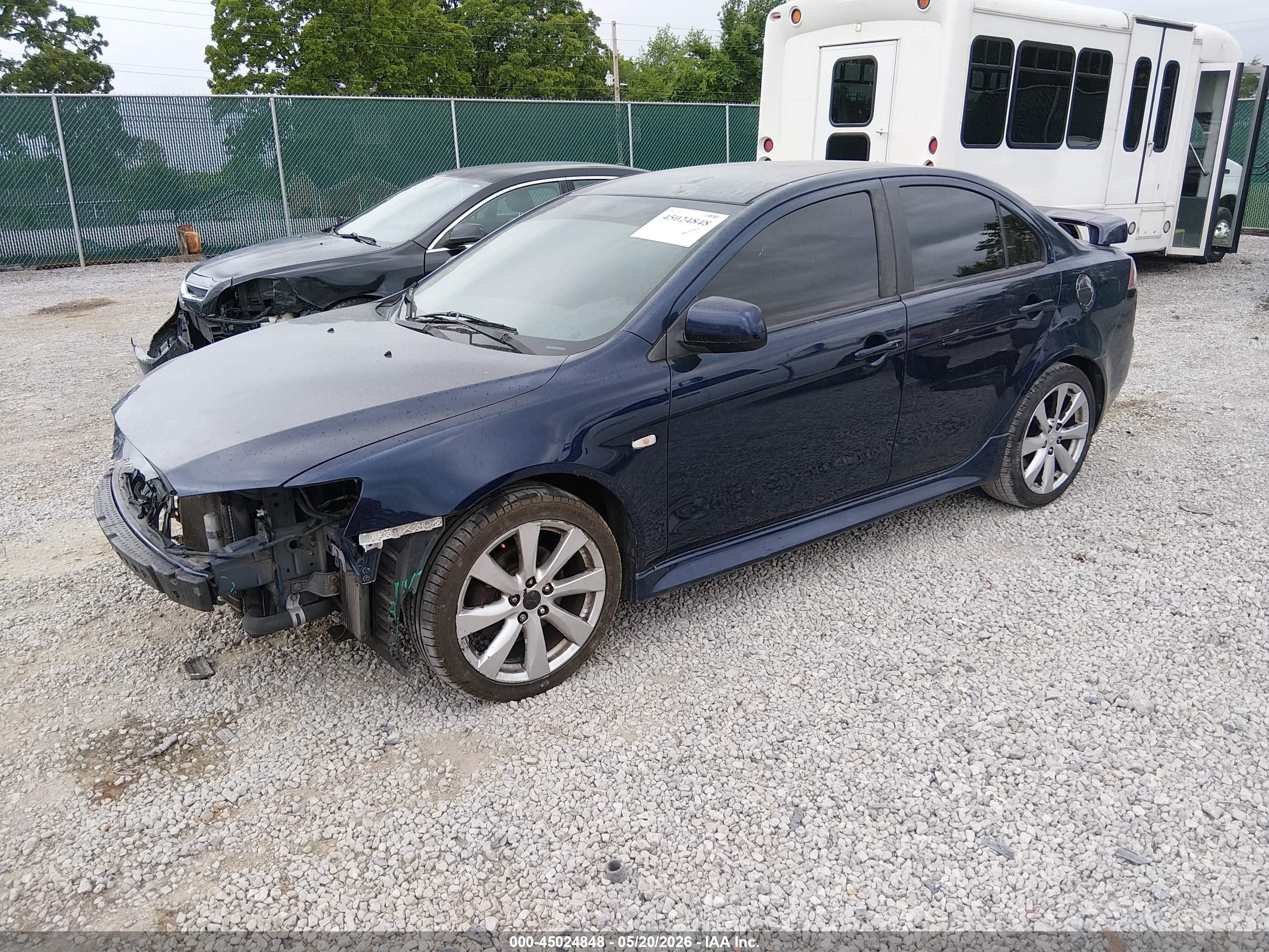 2013 Mitsubishi Lancer Gt Blue vin: JA32U8FW2DU005463