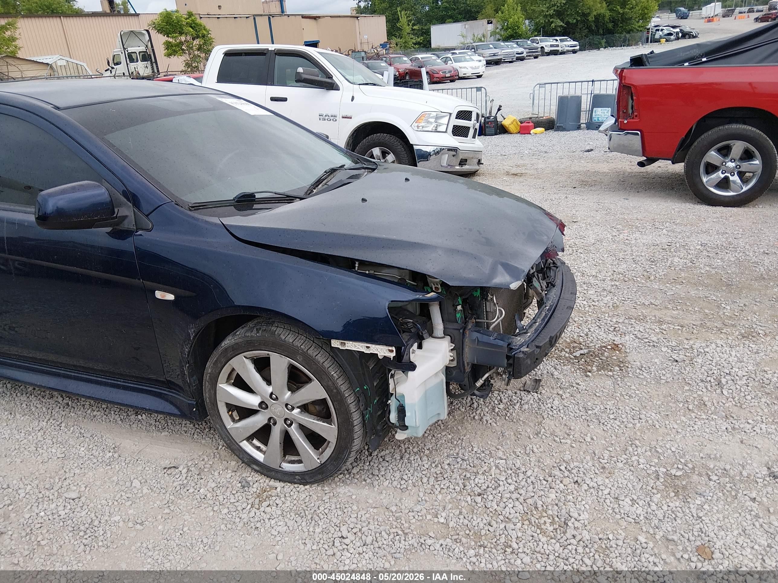 2013 Mitsubishi Lancer Gt Blue vin: JA32U8FW2DU005463