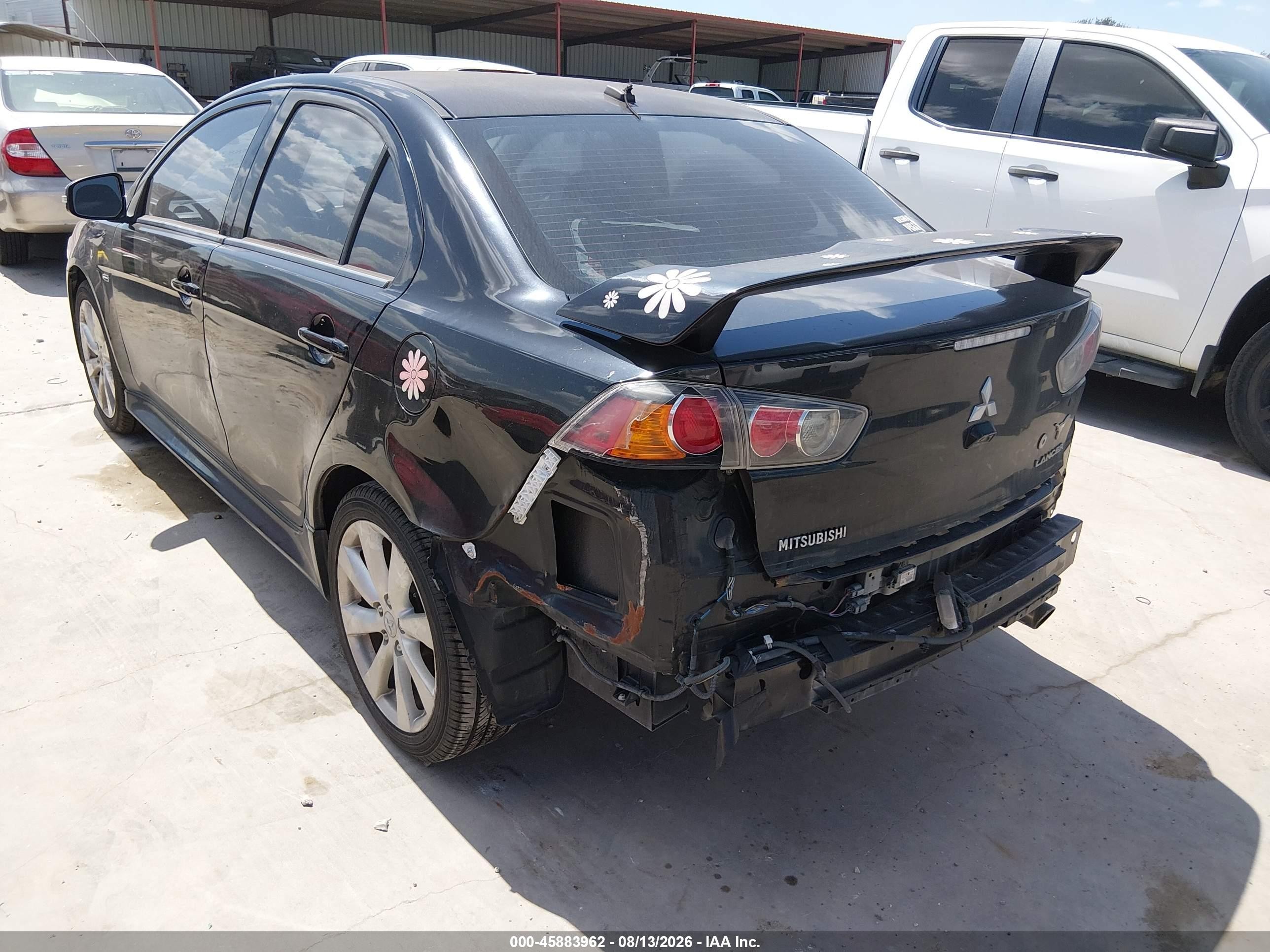 2015 Mitsubishi Lancer Gt Black vin: JA32U8FW2FU026445
