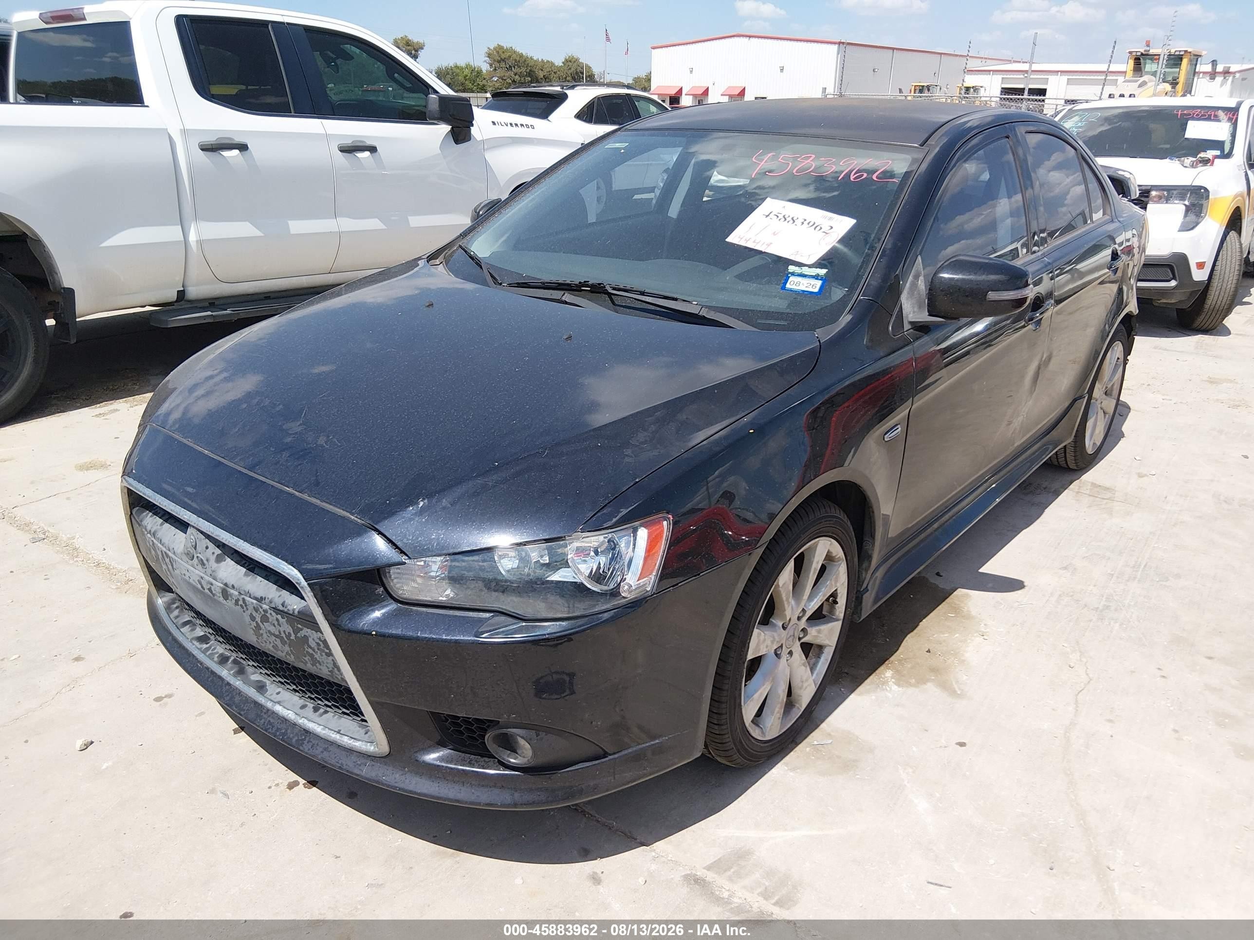 2015 Mitsubishi Lancer Gt Black vin: JA32U8FW2FU026445