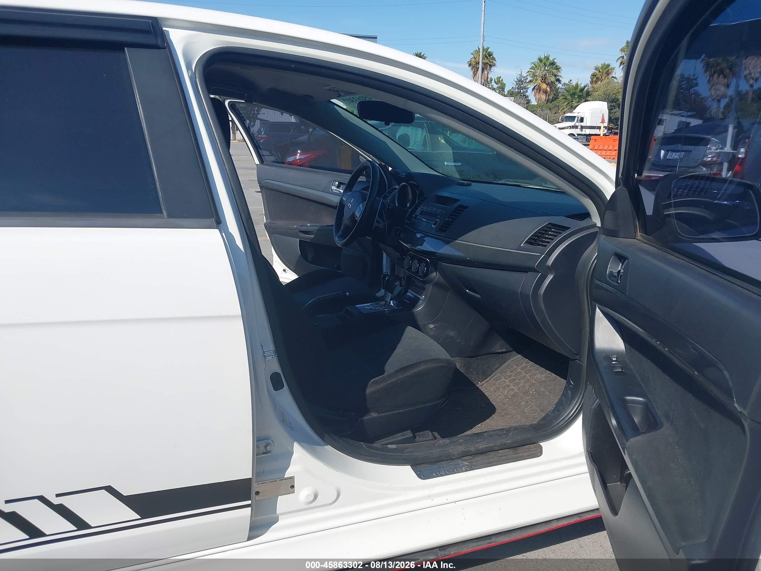 2011 Mitsubishi Lancer Gts White vin: JA32U8FW3BU046651