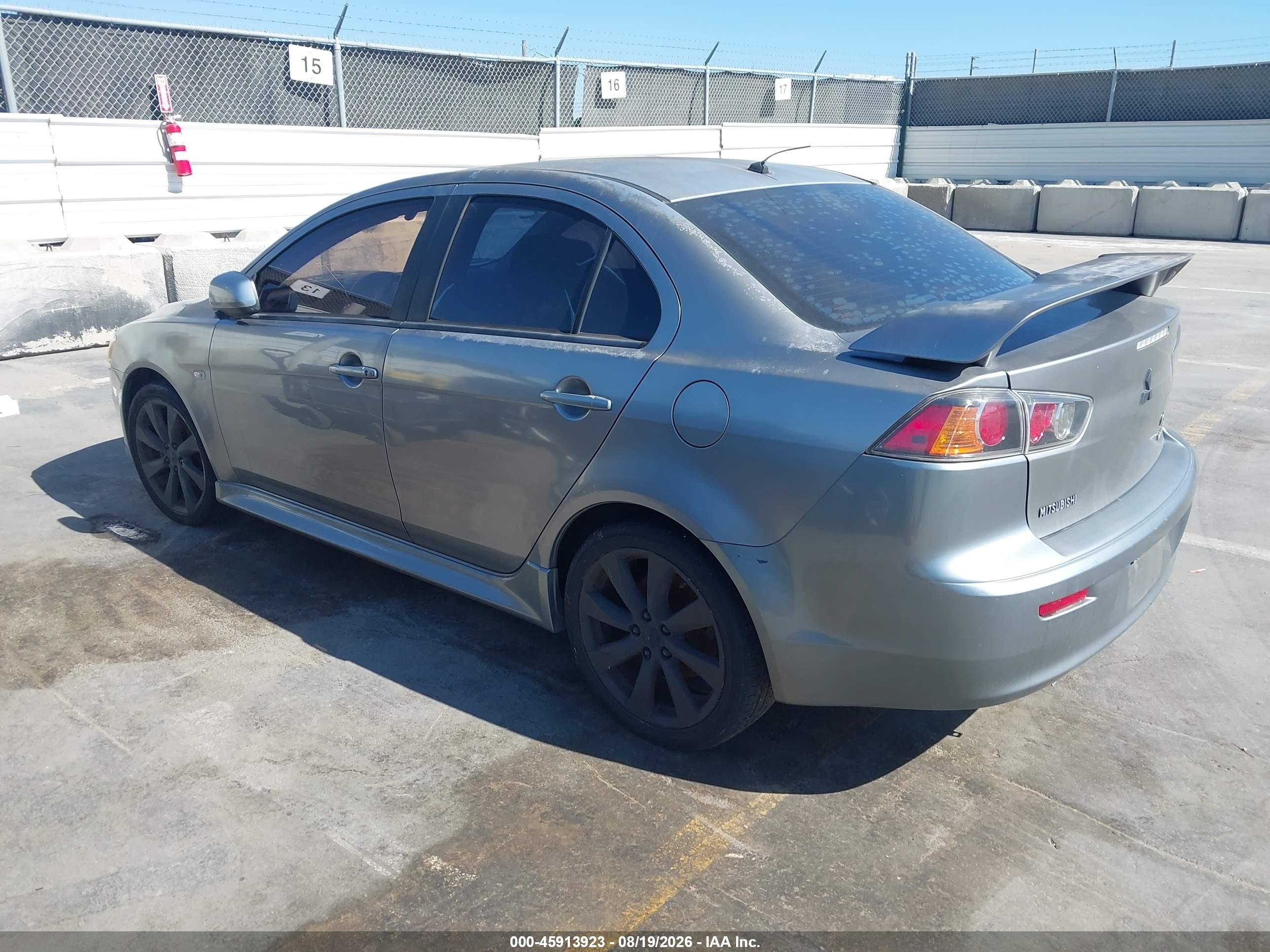 2013 Mitsubishi Lancer Gt Gray vin: JA32U8FW3DU022191