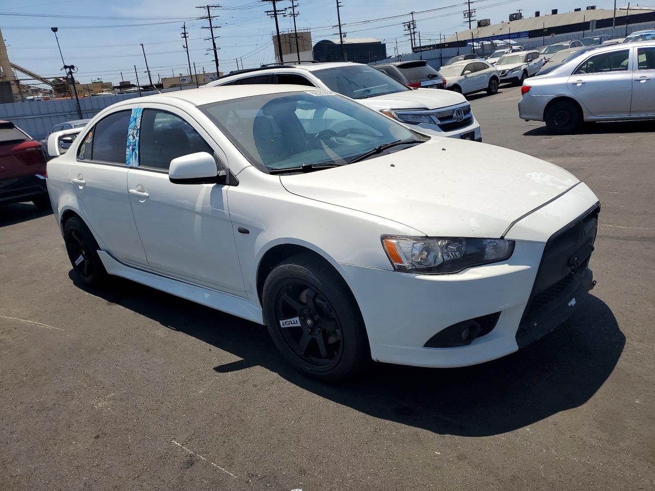 2014 Mitsubishi Lancer Gt White vin: JA32U8FW3EU008194