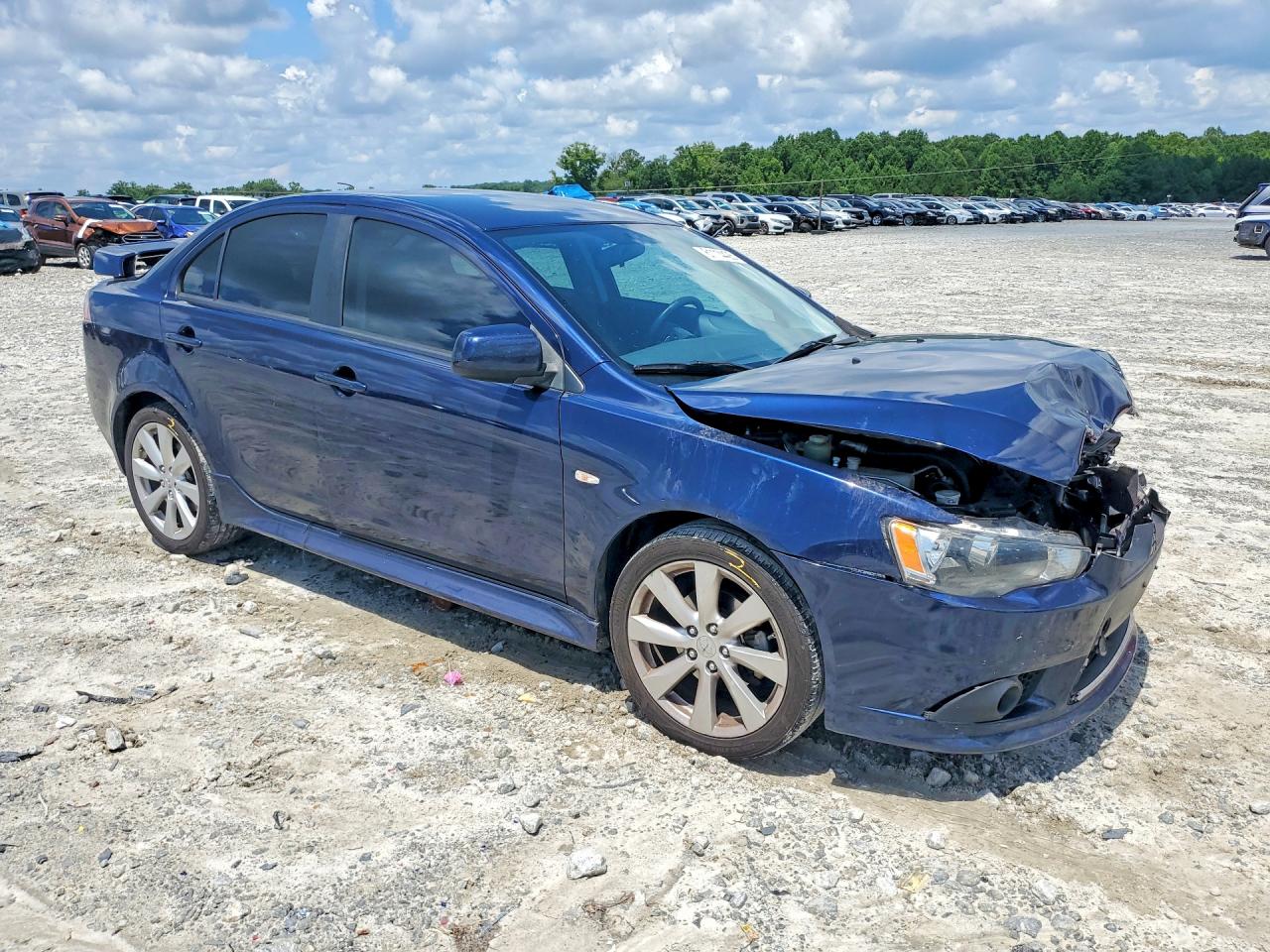 2013 Mitsubishi Lancer Gt Blue vin: JA32U8FW4DU011085