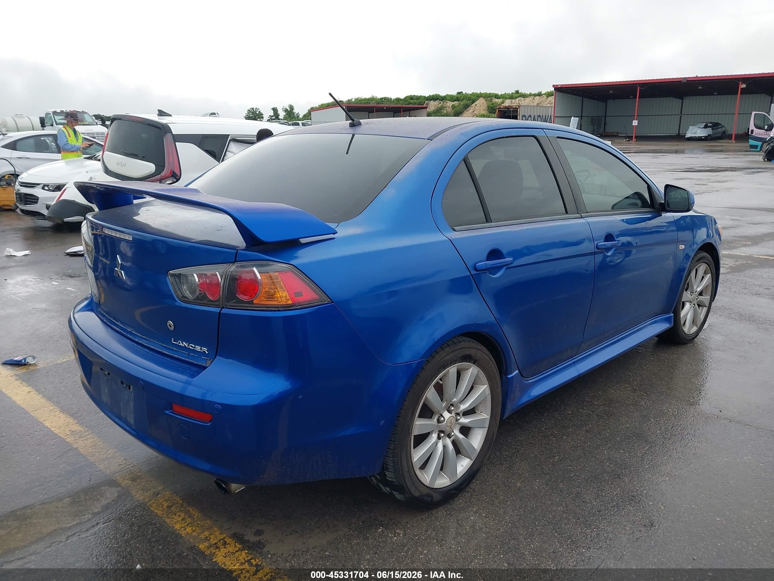 2012 Mitsubishi Lancer Gt Blue vin: JA32U8FW5CU031781