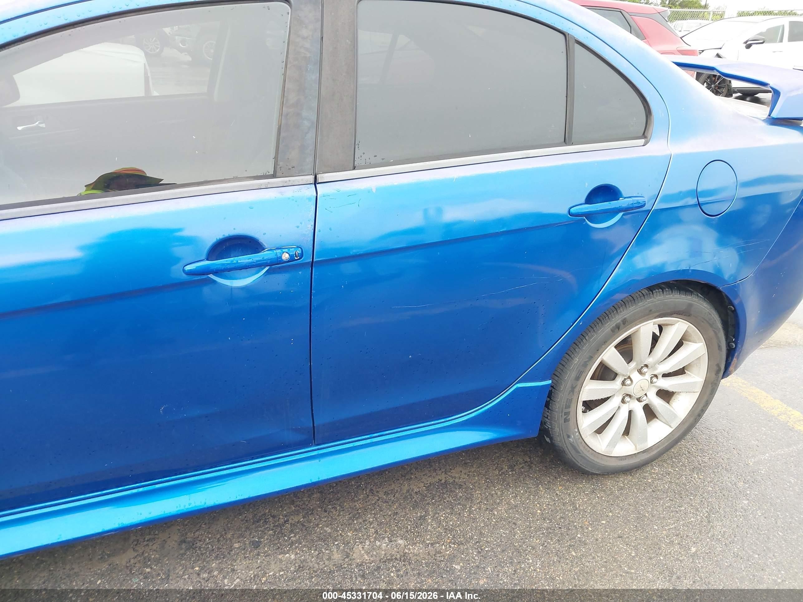 2012 Mitsubishi Lancer Gt Blue vin: JA32U8FW5CU031781