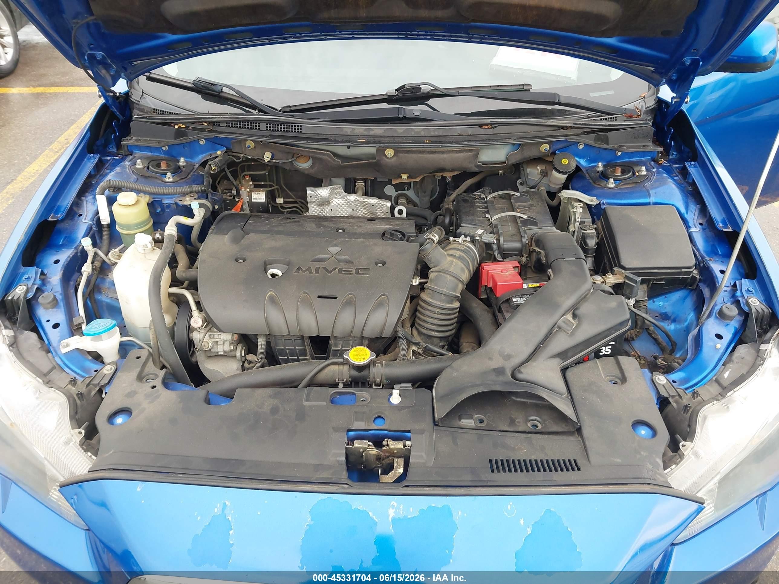 2012 Mitsubishi Lancer Gt Blue vin: JA32U8FW5CU031781