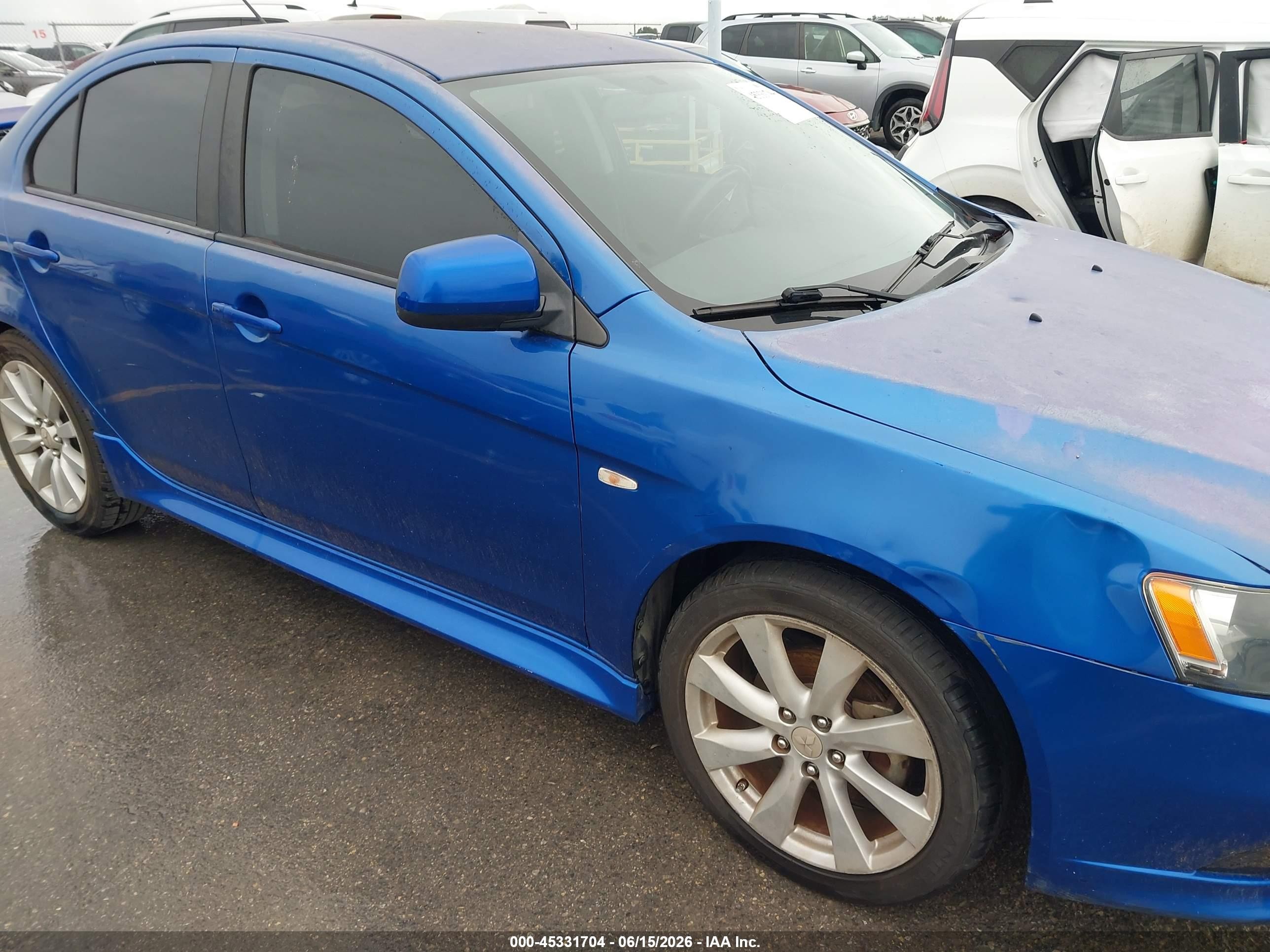 2012 Mitsubishi Lancer Gt Blue vin: JA32U8FW5CU031781