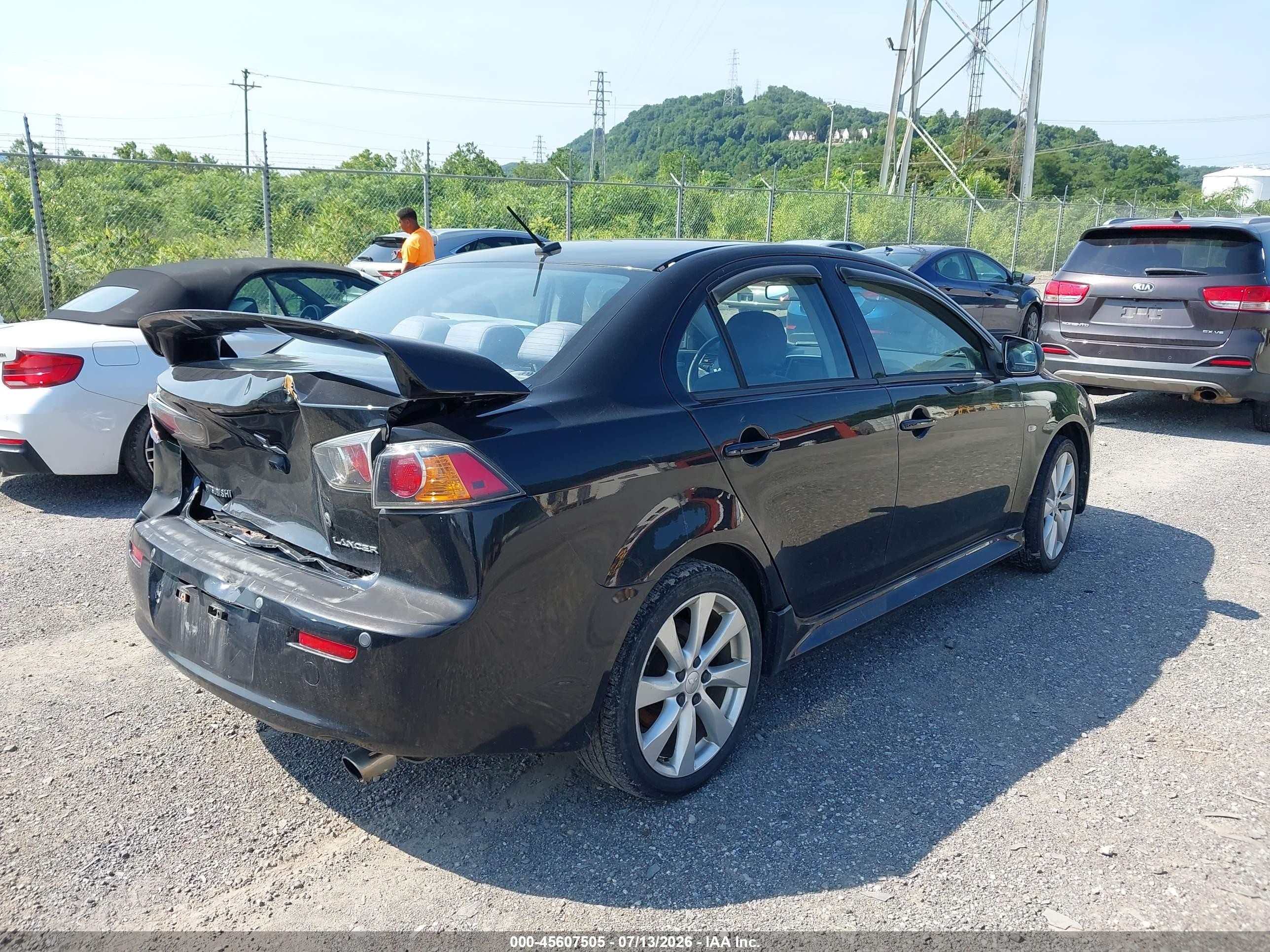 2014 Mitsubishi Lancer Gt Black vin: JA32U8FW5EU006494