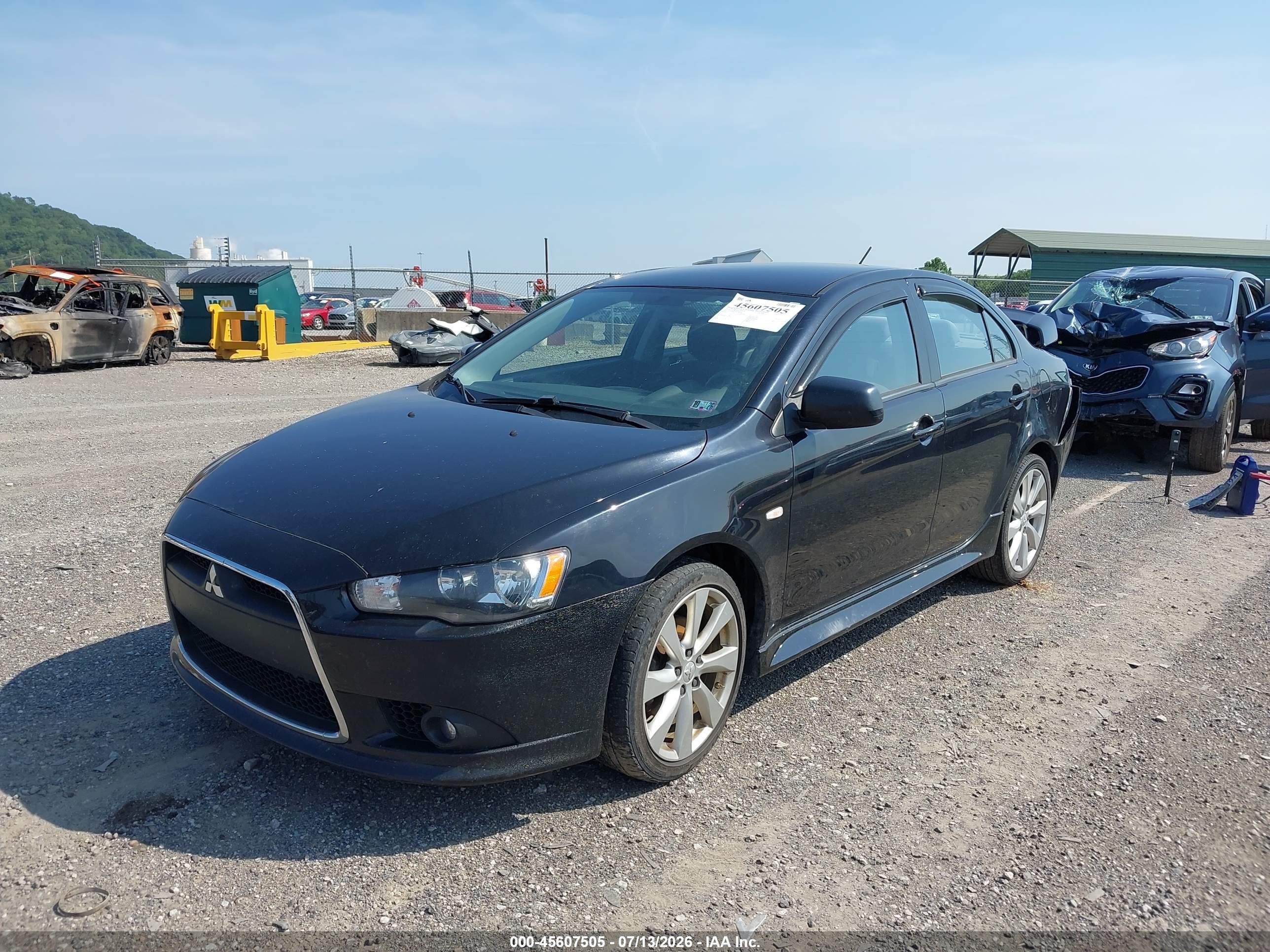 2014 Mitsubishi Lancer Gt Black vin: JA32U8FW5EU006494