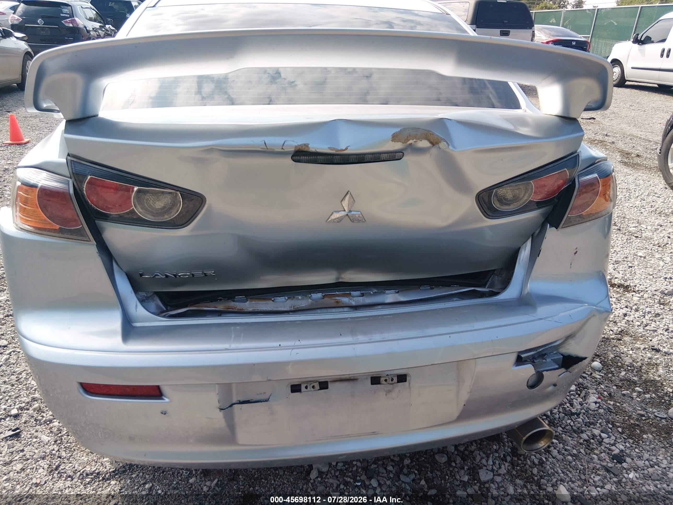 2011 Mitsubishi Lancer Gts Silver vin: JA32U8FW6BU014759