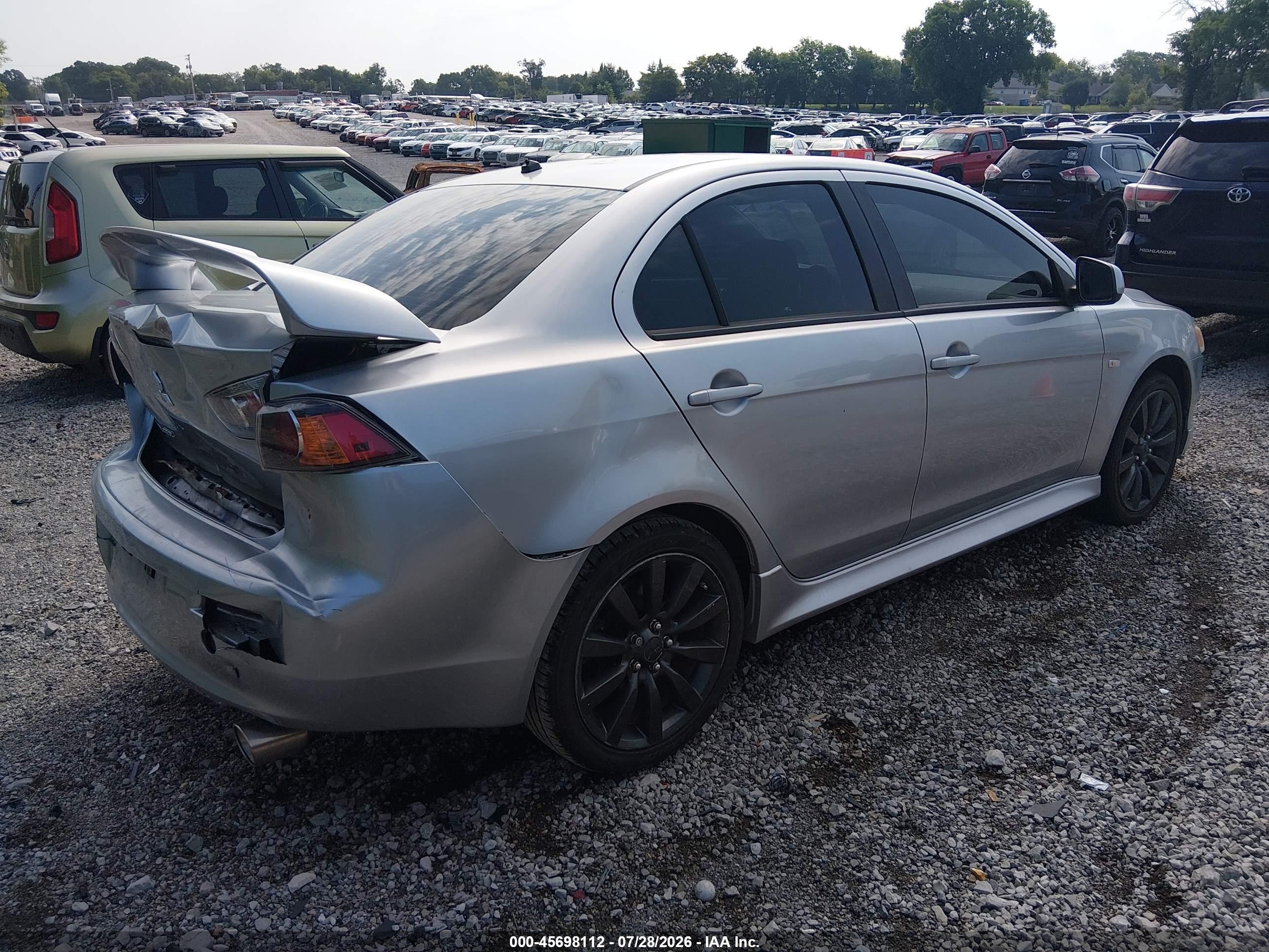 2011 Mitsubishi Lancer Gts Silver vin: JA32U8FW6BU014759