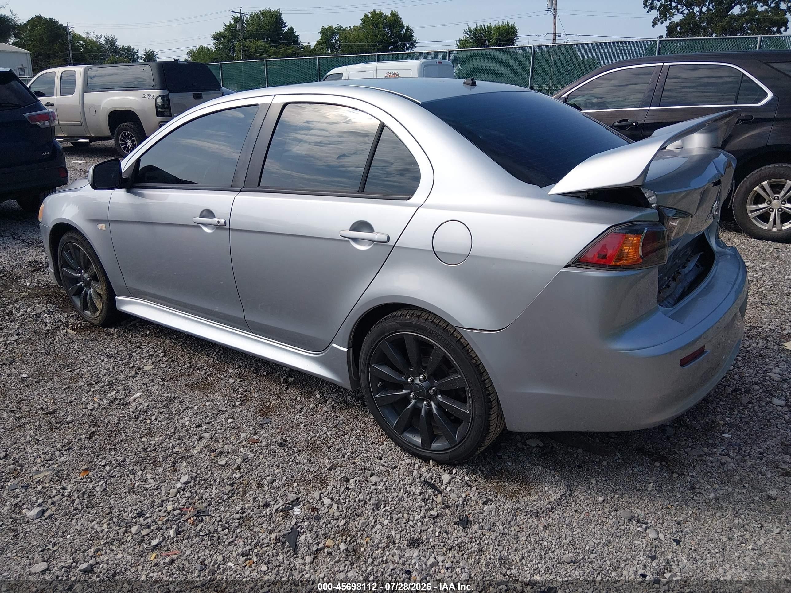 2011 Mitsubishi Lancer Gts Silver vin: JA32U8FW6BU014759