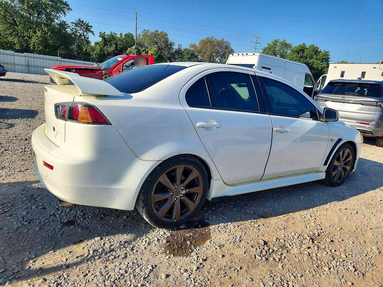 2013 Mitsubishi Lancer Gt White vin: JA32U8FW6DU005806
